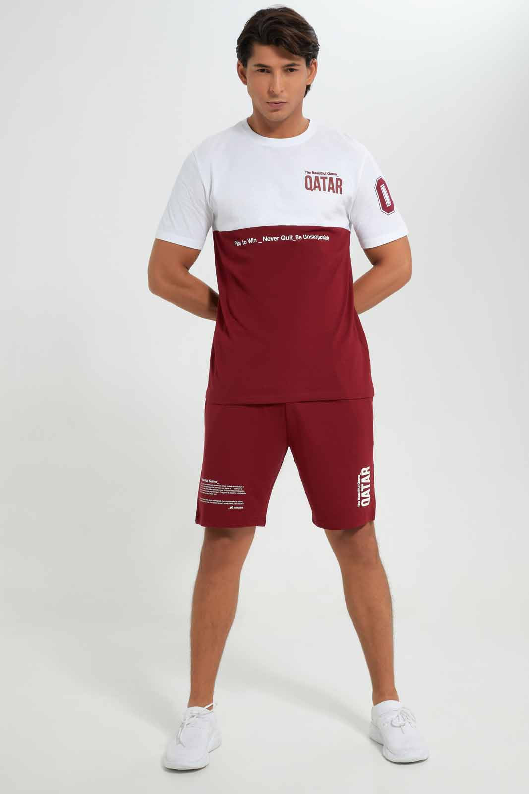 Redtag-Qatar-Football-World-Cup-Tee-Category:T-Shirts,-Colour:White,-Deals:New-In,-Filter:Men's-Clothing,-Men-T-Shirts,-New-In-Men-APL,-Non-Sale,-Section:Men,-W22B-Men's-