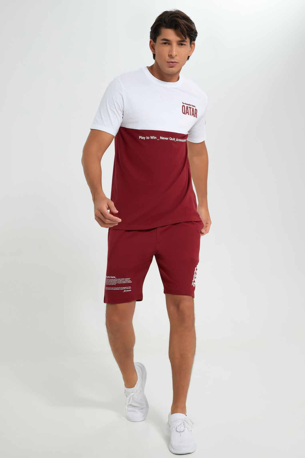 Redtag-Qatar-Football-World-Cup-Tee-Category:T-Shirts,-Colour:White,-Deals:New-In,-Filter:Men's-Clothing,-Men-T-Shirts,-New-In-Men-APL,-Non-Sale,-Section:Men,-W22B-Men's-