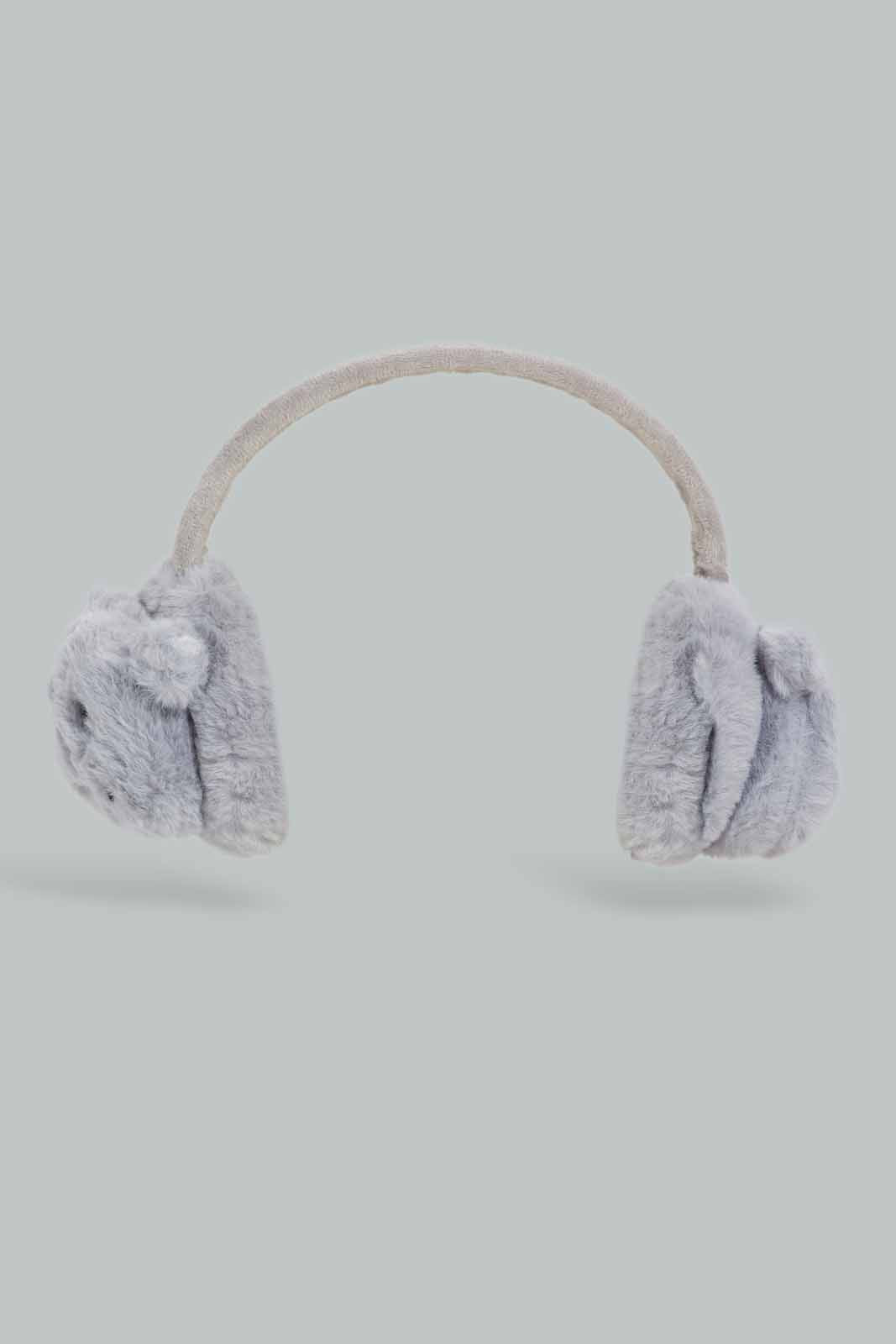 Redtag-Grey-Character-Embellished-Earmuff-BOY-Knitted-Accessories,-Category:Knitted-Accessories,-Colour:Grey,-Dept:Boys,-Filter:Boys-Accessories,-New-In,-New-In-BOY-ACC,-Non-Sale,-Section:Boys-(0-to-14Yrs),-W22A-Boys-