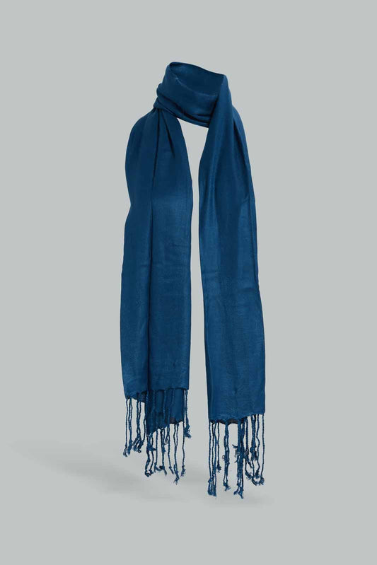 Redtag-Navy-Solid-Colour-Category:Scarves,-Colour:Navy,-Filter:Women's-Accessories,-New-In,-New-In-Women-ACC,-Non-Sale,-Section:Women,-W22A,-Women-Scarves-Women-