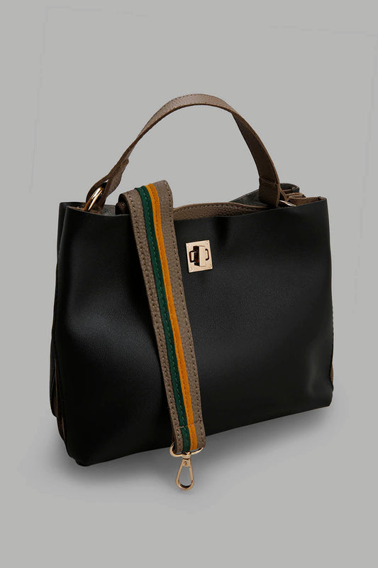Redtag-Black-Cross-Body-Bag-Category:Bags,-Colour:Black,-Filter:Women's-Accessories,-New-In,-New-In-Women-ACC,-Non-Sale,-Section:Women,-W22A,-Women-Bags-Women-