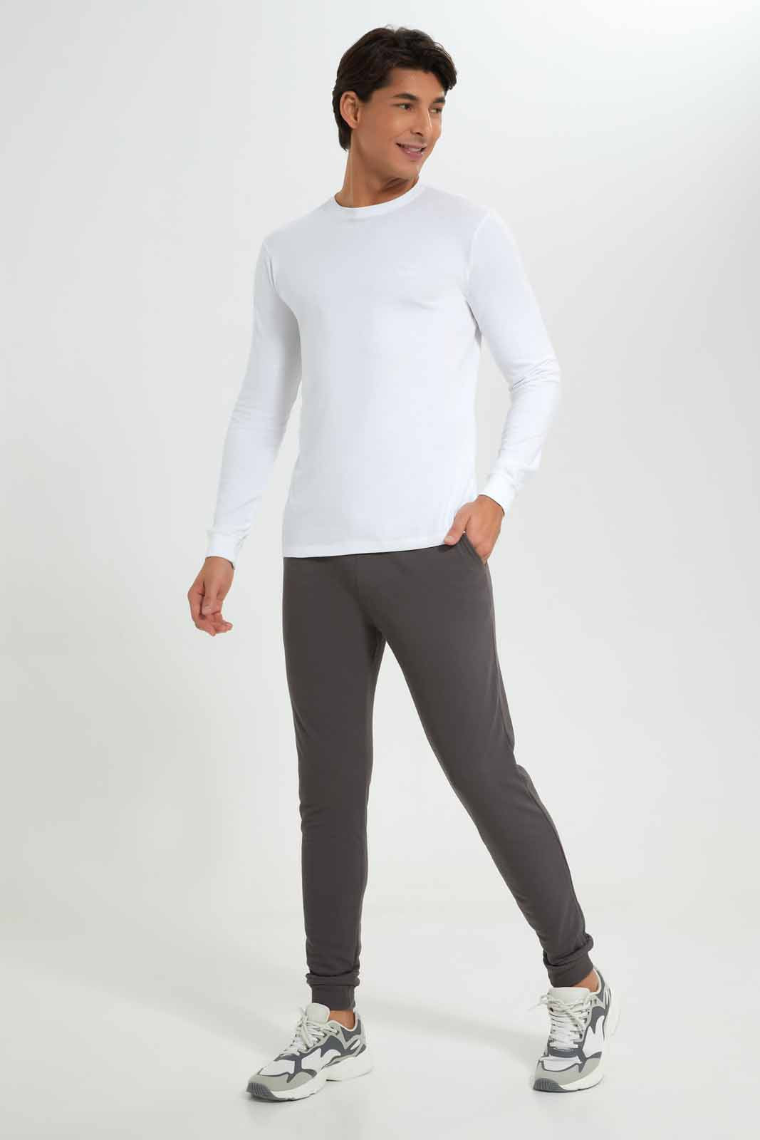 Redtag-White-L/S-Tee-Category:T-Shirts,-Colour:White,-Deals:New-In,-Filter:Men's-Clothing,-KSH,-Men-T-Shirts,-New-In-Men-APL,-Non-Sale,-Section:Men,-W22A-Men's-
