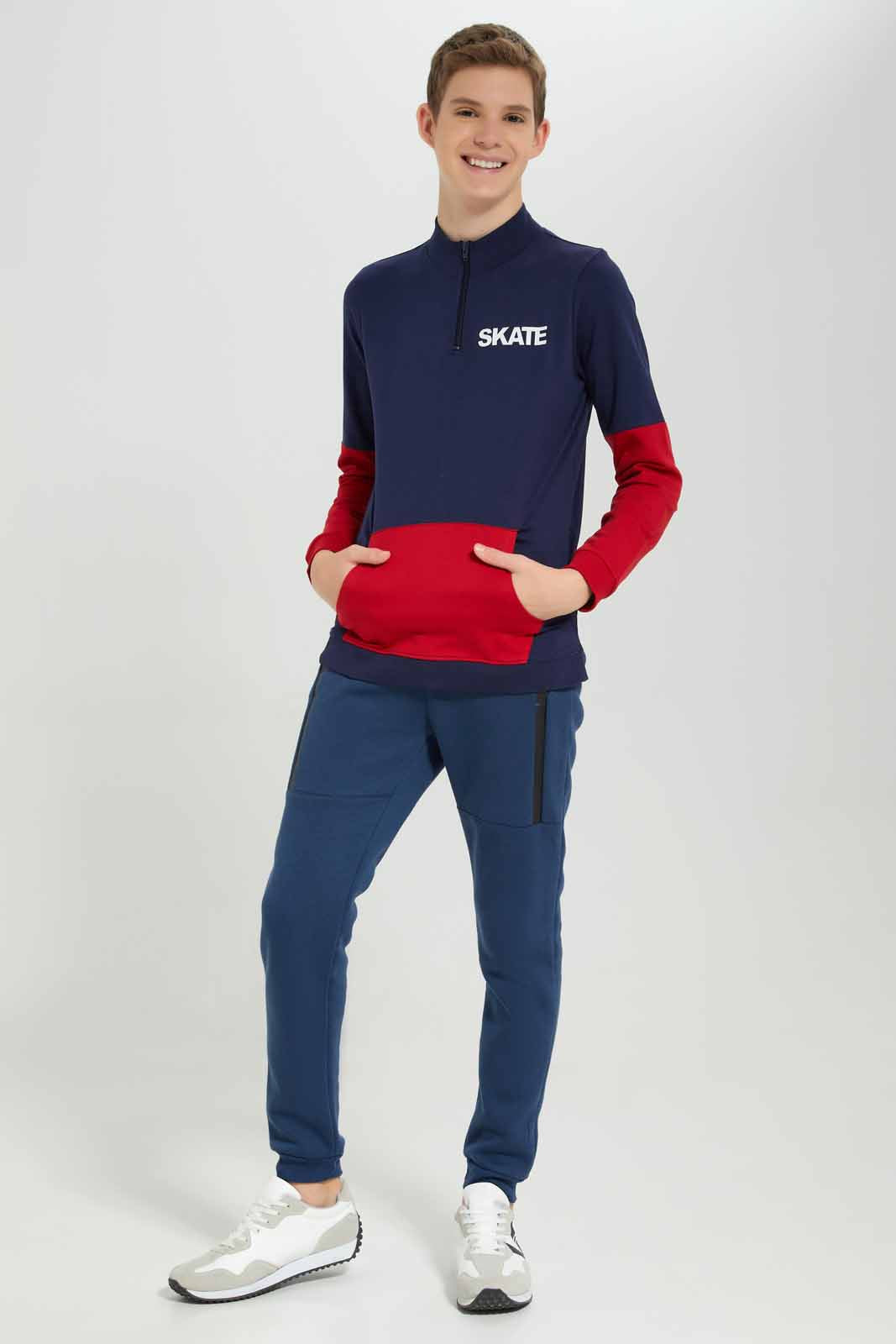 Redtag-Navy-Coordinated-Skate-sweatshirt-BSR-Sweatshirts,-Category:Sweatshirts,-Colour:Navy,-Deals:New-In,-Filter:Senior-Boys-(8-to-14-Yrs),-New-In-BSR-APL,-Non-Sale,-Section:Boys-(0-to-14Yrs),-TBL,-W22A-Senior-Boys-9 to 14 Years
