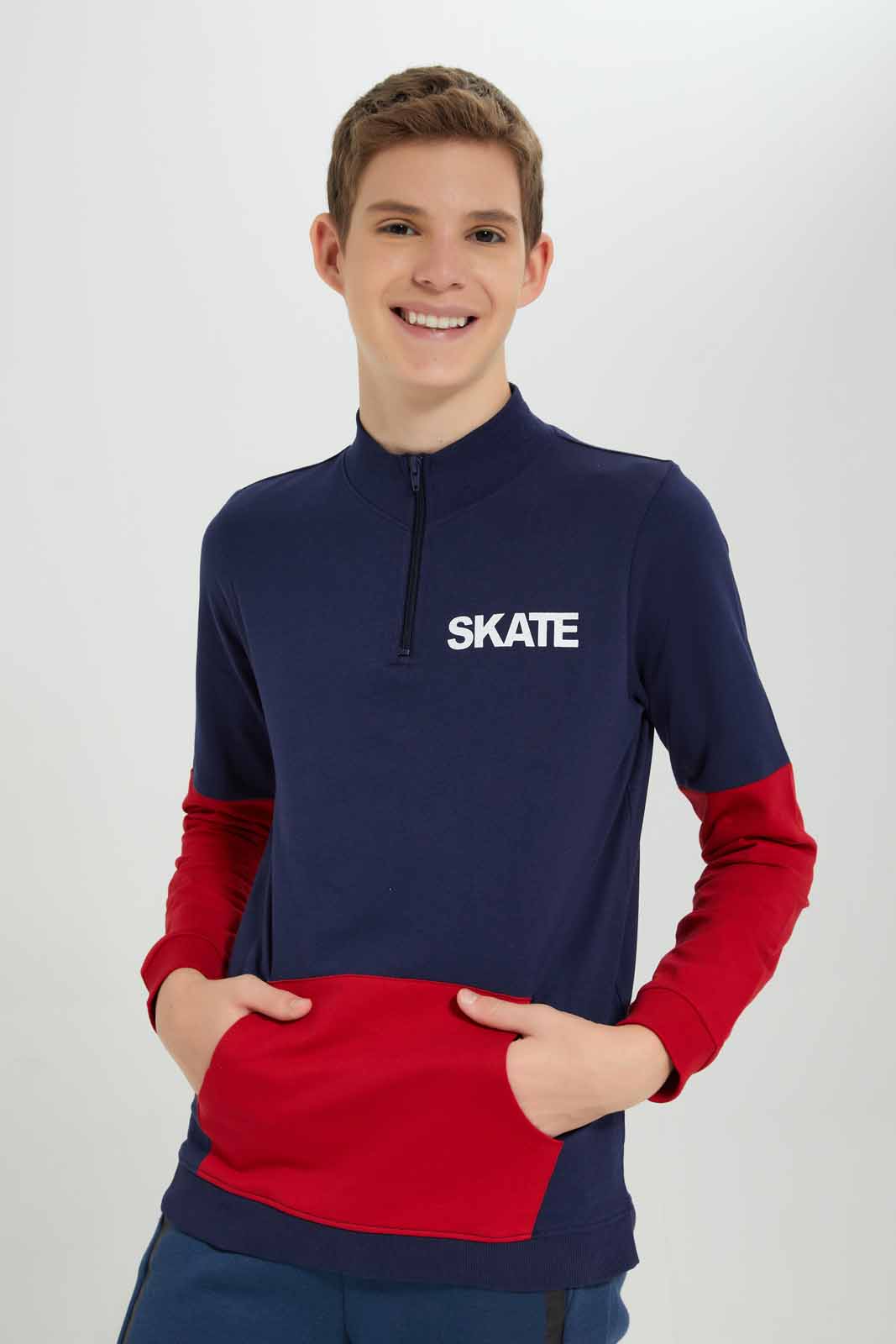 Redtag-Navy-Coordinated-Skate-sweatshirt-BSR-Sweatshirts,-Category:Sweatshirts,-Colour:Navy,-Deals:New-In,-Filter:Senior-Boys-(8-to-14-Yrs),-New-In-BSR-APL,-Non-Sale,-Section:Boys-(0-to-14Yrs),-TBL,-W22A-Senior-Boys-9 to 14 Years