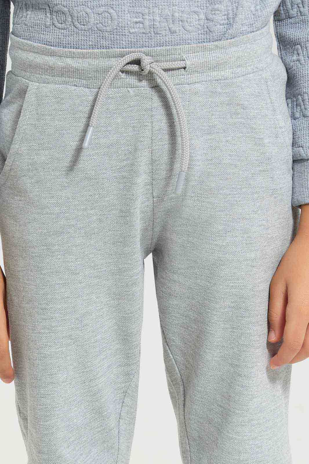 Redtag-Grey-Marl-Pique-Jog-Pants-BOY-Joggers,-Category:Joggers,-Colour:Grey,-Deals:New-In,-Filter:Boys-(2-to-8-Yrs),-New-In-BOY-APL,-Non-Sale,-Section:Boys-(0-to-14Yrs),-W22A-Boys-2 to 8 Years