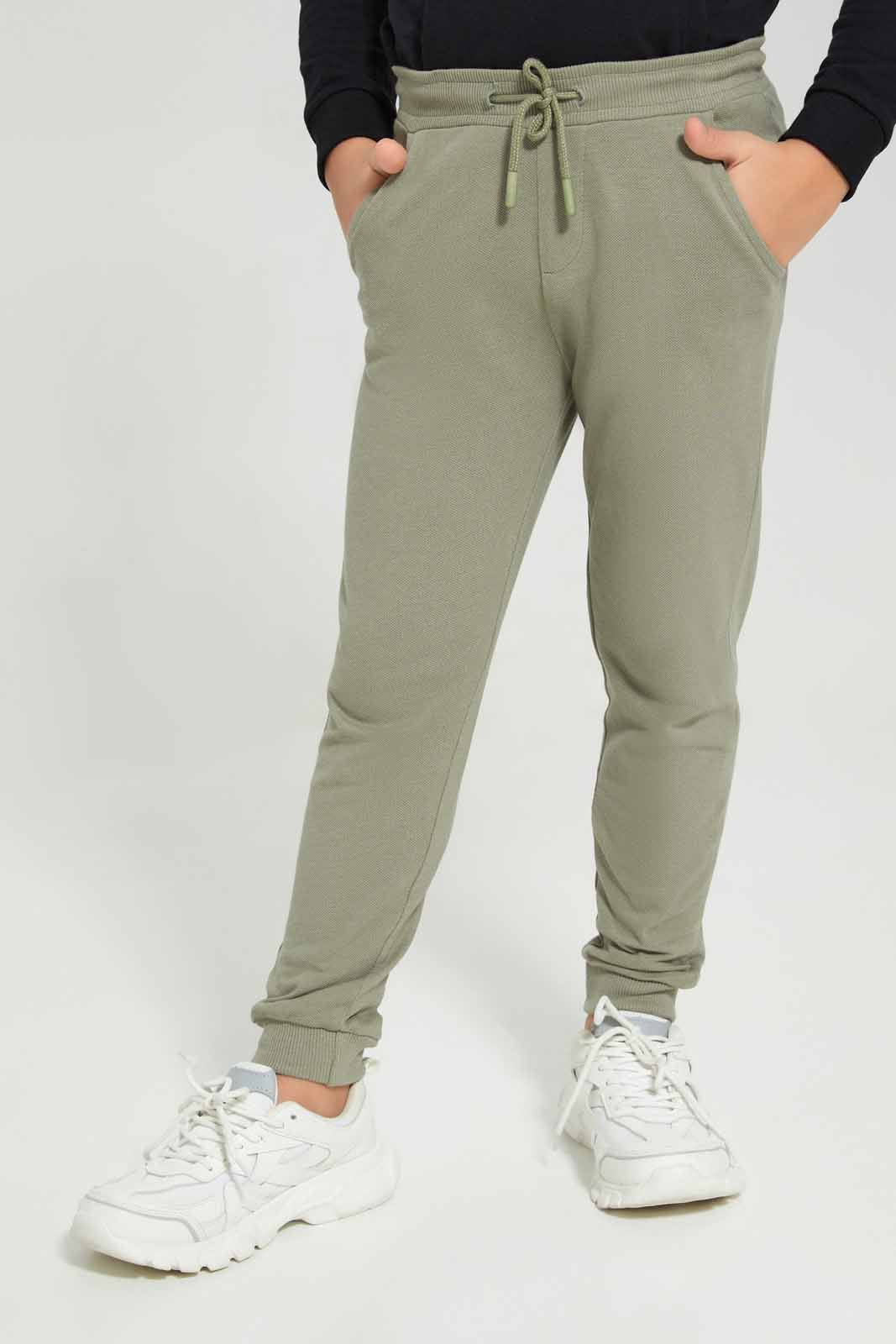 Redtag-Green-Pique-Jog-Pants-BOY-Joggers,-Category:Joggers,-Colour:Navy,-Deals:New-In,-Filter:Boys-(2-to-8-Yrs),-New-In-BOY-APL,-Non-Sale,-Section:Boys-(0-to-14Yrs),-W22A-Boys-2 to 8 Years