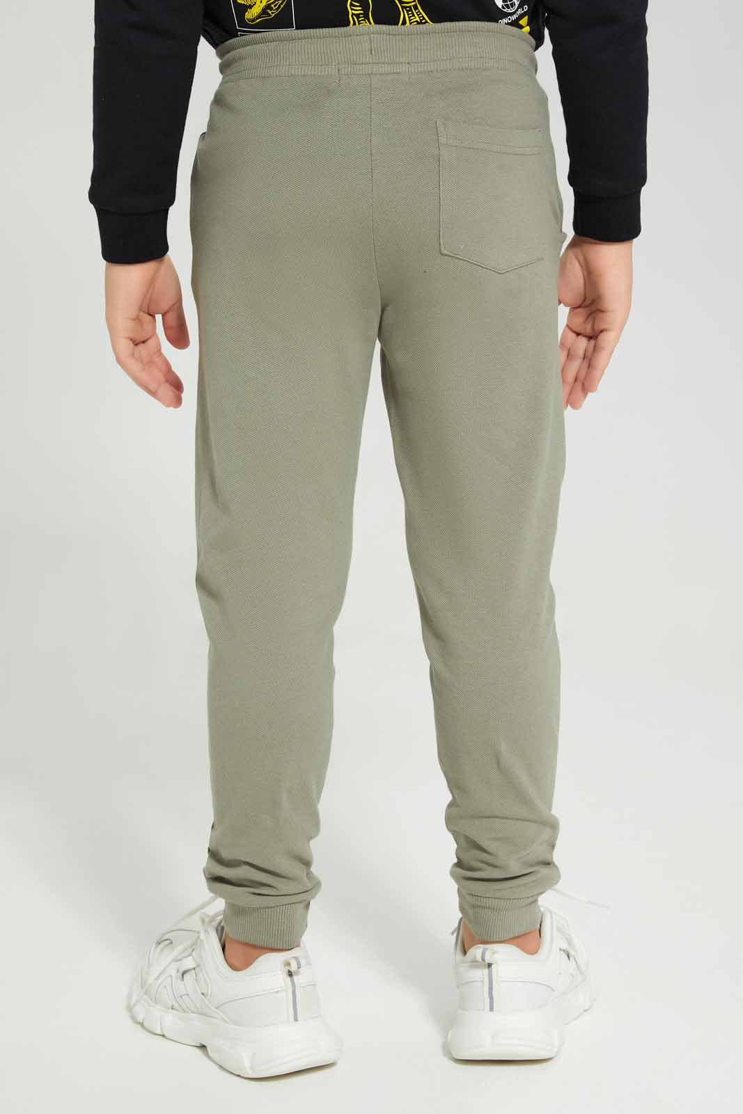 Redtag-Green-Pique-Jog-Pants-BOY-Joggers,-Category:Joggers,-Colour:Navy,-Deals:New-In,-Filter:Boys-(2-to-8-Yrs),-New-In-BOY-APL,-Non-Sale,-Section:Boys-(0-to-14Yrs),-W22A-Boys-2 to 8 Years