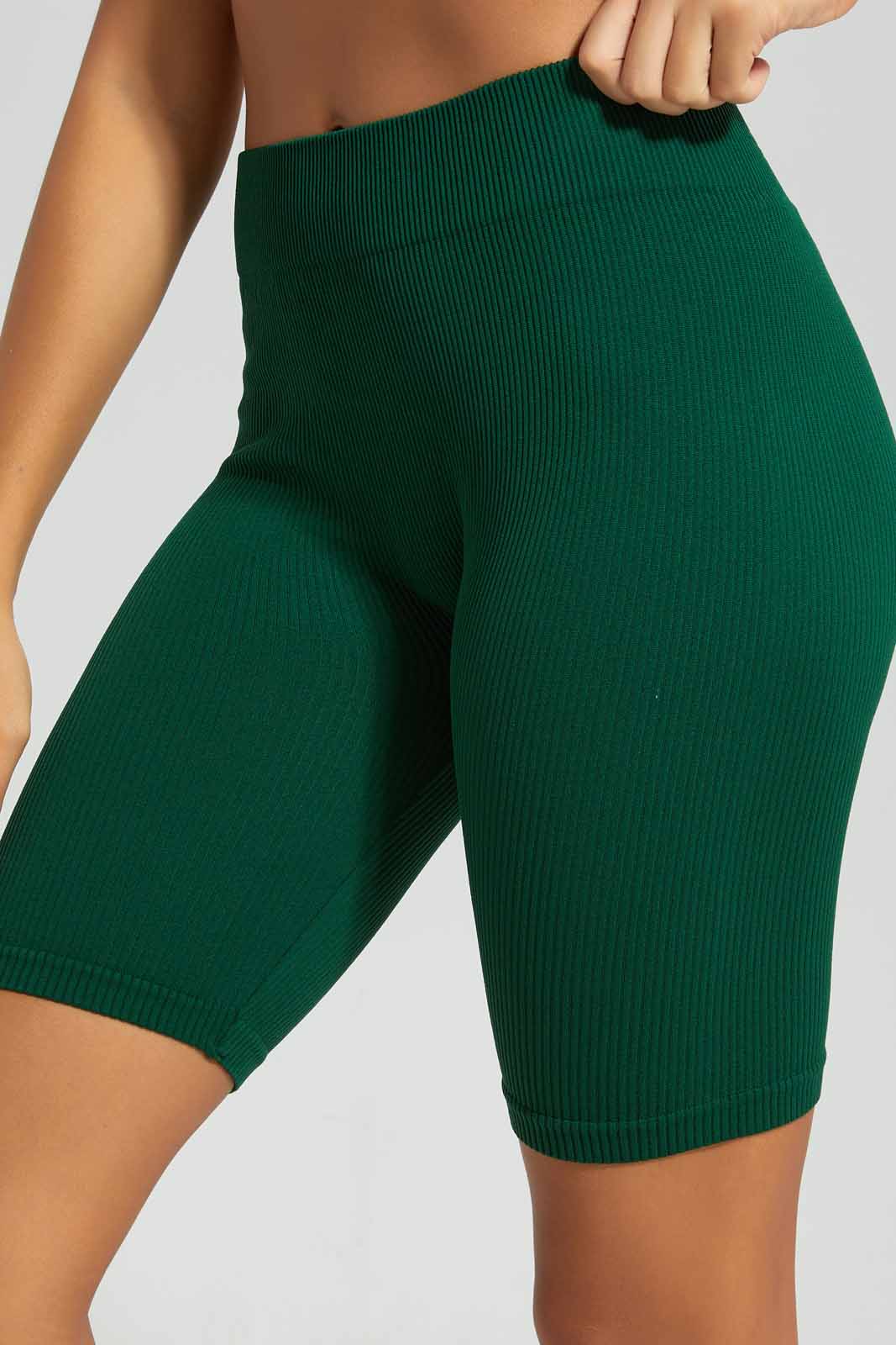 Redtag-Olive-seamless-active-shorts-Category:Shorts,-Colour:Olive,-Deals:New-In,-Filter:Women's-Clothing,-New-In-Women-APL,-Non-Sale,-Section:Women,-W22A,-Women-Shorts-Women's-