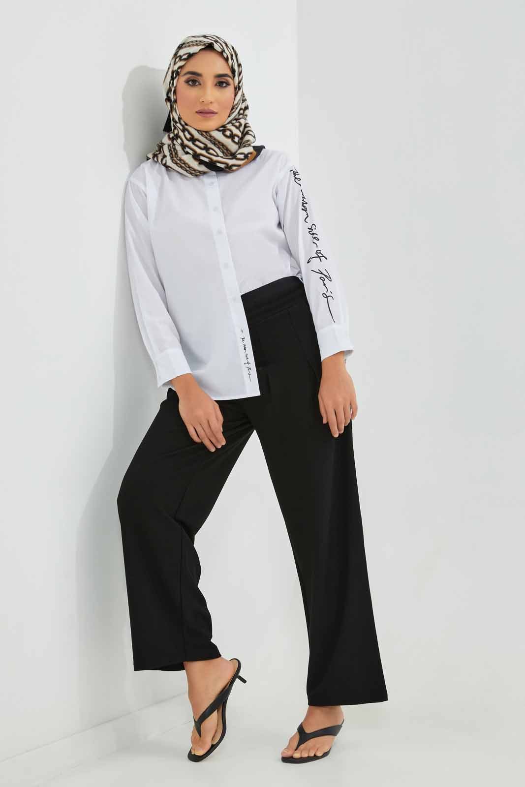 Redtag-Cream-White-Leg-Elasticated-Waist-Front-Pleat-Detail-Pants-Category:Trousers,-Colour:Black,-Deals:New-In,-Filter:Women's-Clothing,-LMC,-New-In-Women-APL,-Non-Sale,-Section:Women,-W22A,-Women-Trousers--