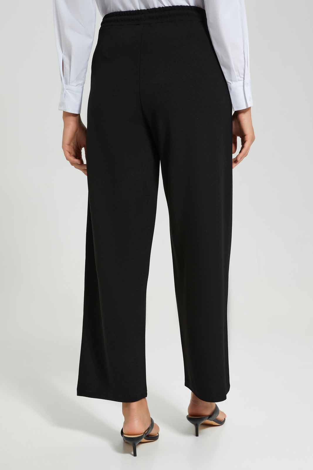 Redtag-Cream-White-Leg-Elasticated-Waist-Front-Pleat-Detail-Pants-Category:Trousers,-Colour:Black,-Deals:New-In,-Filter:Women's-Clothing,-LMC,-New-In-Women-APL,-Non-Sale,-Section:Women,-W22A,-Women-Trousers--