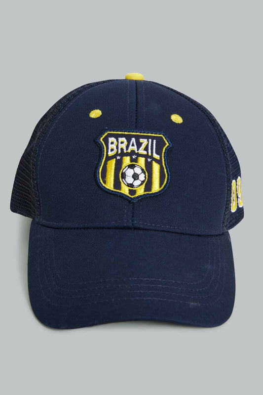 Redtag-Assorted-Brazil-Football-Cap-BOY-Caps-&-Hats,-Category:Caps-&-Hats,-Colour:Assorted,-Filter:Boys-Accessories,-New-In,-New-In-BOY-ACC,-Non-Sale,-Section:Boys-(0-to-14Yrs),-W22A-Boys-