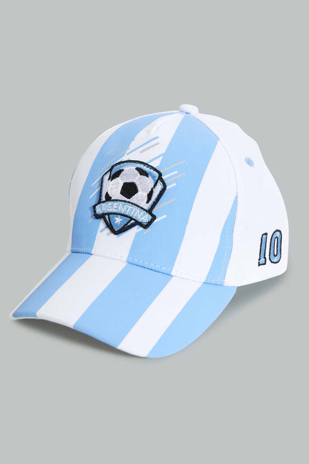 Redtag-Blue-Argentina-Football-Cap-BOY-Caps-&-Hats,-Category:Caps-&-Hats,-Colour:Blue,-Filter:Boys-Accessories,-New-In,-New-In-BOY-ACC,-Non-Sale,-Section:Boys-(0-to-14Yrs),-W22A-Boys-