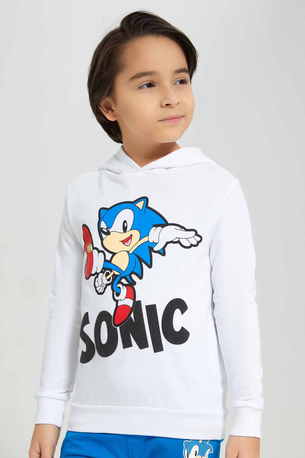 Redtag-White-sonic-hooded-sweatshirt-BOY-Sweatshirts,-Category:Sweatshirts,-CHR,-Colour:White,-Deals:New-In,-Filter:Boys-(2-to-8-Yrs),-New-In-BOY-APL,-Non-Sale,-Section:Boys-(0-to-14Yrs),-TBL,-W22A-Boys-2 to 8 Years