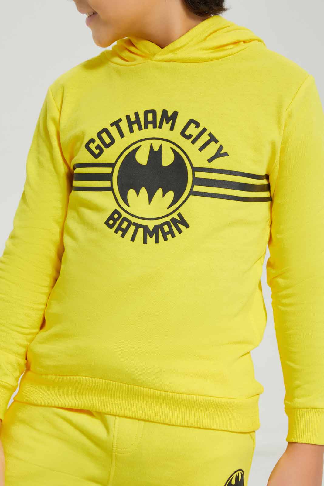 Redtag-Yellow-Batman-Hooded-sweatshirt-BOY-Sweatshirts,-Category:Sweatshirts,-CHR,-Colour:Yellow,-Deals:New-In,-Filter:Boys-(2-to-8-Yrs),-New-In-BOY-APL,-Non-Sale,-Section:Boys-(0-to-14Yrs),-TBL,-W22A-Boys-2 to 8 Years