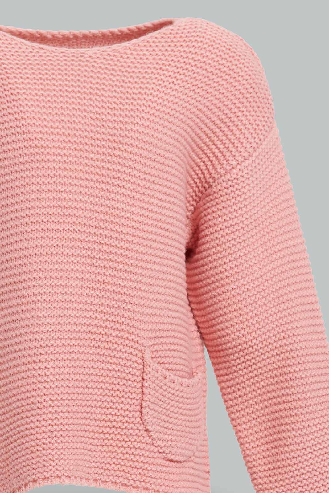 Redtag-Pink-Front-Pocket-Pullover-Category:Pullovers,-Colour:Apricot,-Deals:New-In,-Filter:Infant-Girls-(3-to-24-Mths),-ING-Pullovers,-New-In-ING-APL,-Non-Sale,-Section:Girls-(0-to-14Yrs),-W22A-Infant-Girls-3 to 24 Months