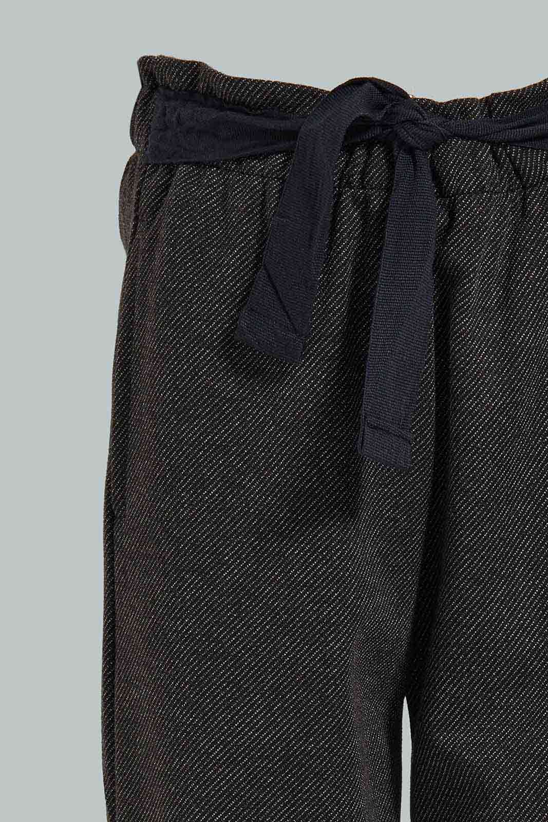 Redtag-Black-Active-Pant-With-Belt-Category:Joggers,-Colour:Black,-Deals:New-In,-Dept:Girls,-Filter:Girls-(2-to-8-Yrs),-GIR-Joggers,-New-In-GIR-APL,-Non-Sale,-Section:Girls-(0-to-14Yrs),-W22A-Girls-2 to 8 Years