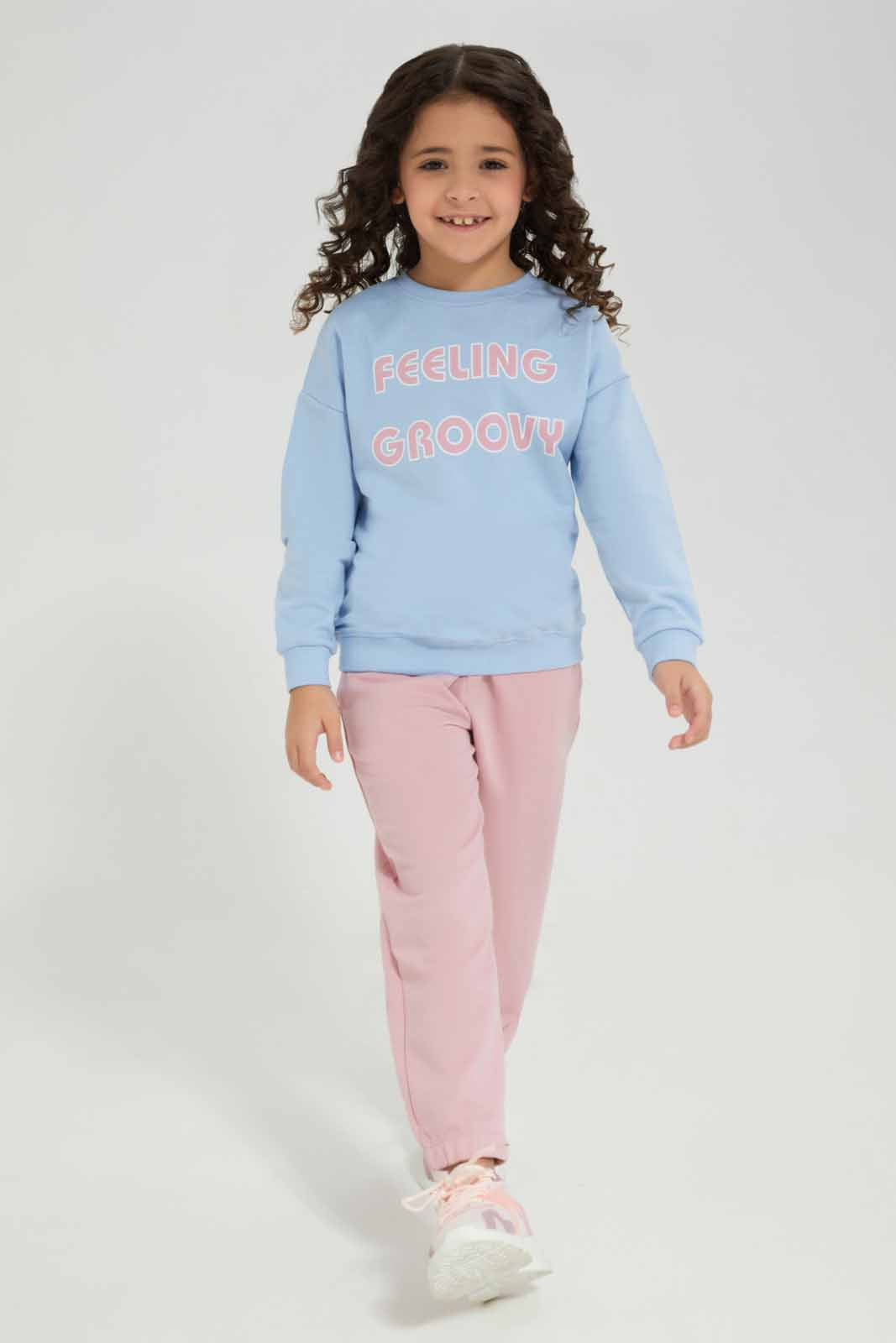 Redtag-Pink-Active-Pant-With-Belt-Category:Joggers,-Colour:Apricot,-Deals:New-In,-Filter:Girls-(2-to-8-Yrs),-GIR-Joggers,-New-In-GIR-APL,-Non-Sale,-Section:Girls-(0-to-14Yrs),-W22A-Girls-2 to 8 Years