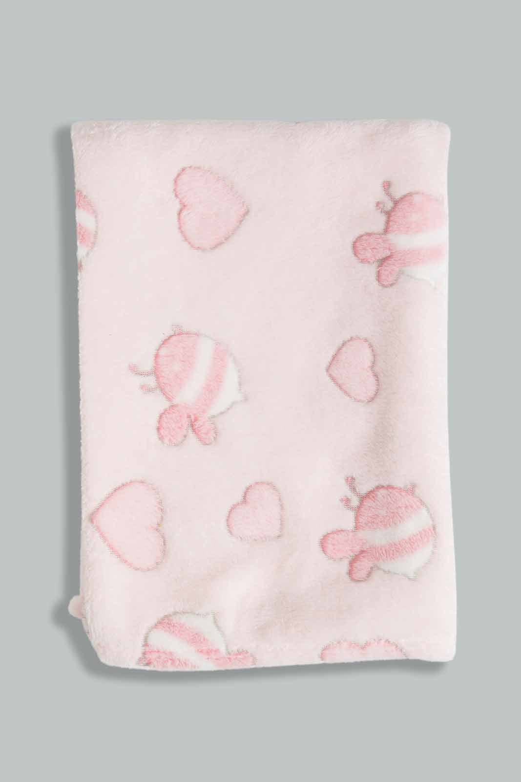 Redtag-Pink-Fox-Fluffy-Blanket-Category:Newborn-Accessories,-Colour:Apricot,-Deals:New-In,-Filter:Baby-(0-to-12-Mths),-NBG-Newborn-Accessories,-New-In-NBG-APL,-Non-Sale,-Section:Girls-(0-to-14Yrs),-W22A-Baby-0 to 12 Months