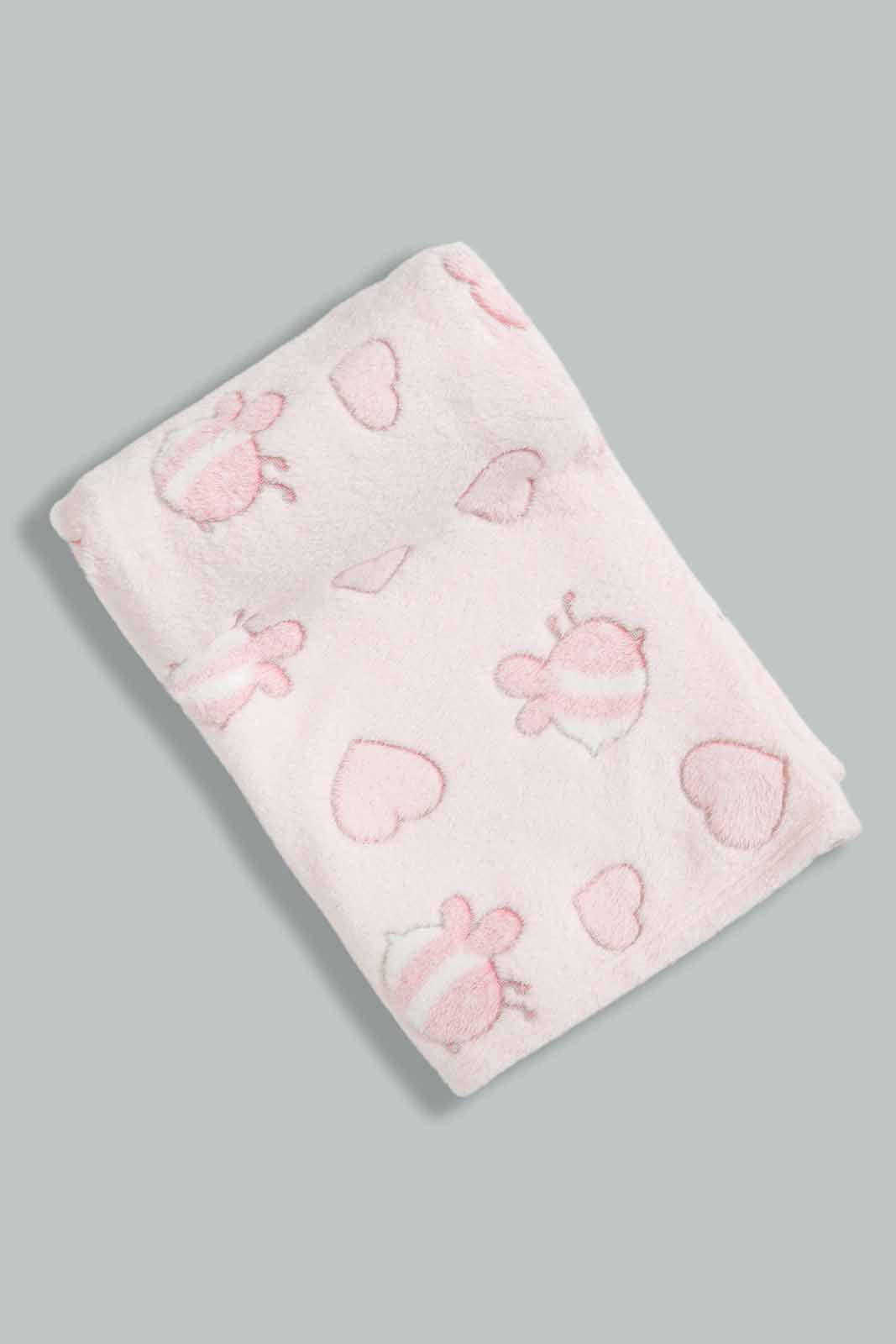 Redtag-Pink-Fox-Fluffy-Blanket-Category:Newborn-Accessories,-Colour:Apricot,-Deals:New-In,-Filter:Baby-(0-to-12-Mths),-NBG-Newborn-Accessories,-New-In-NBG-APL,-Non-Sale,-Section:Girls-(0-to-14Yrs),-W22A-Baby-0 to 12 Months