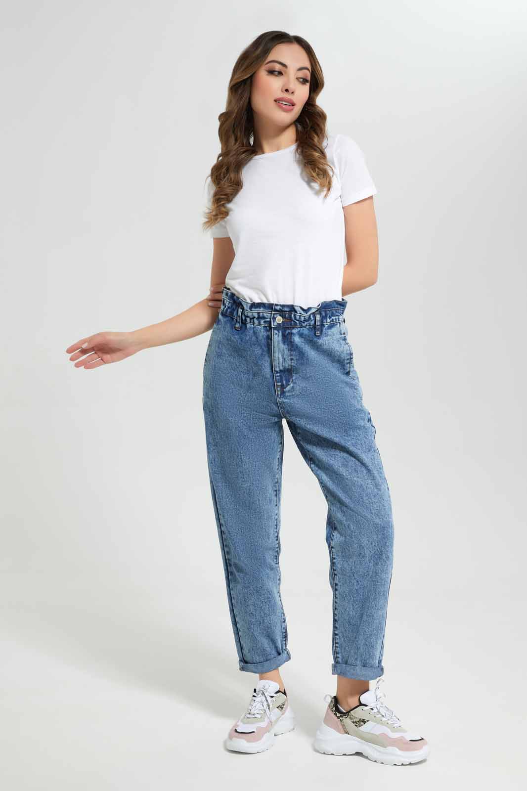 Redtag-Acid-Wash-Baggy-Fit-Jeans-Category:Jeans,-Colour:Indigo,-Deals:New-In,-Filter:Women's-Clothing,-New-In-Women-APL,-Non-Sale,-Section:Women,-TBL,-W22A,-Women-Jeans-Women's-