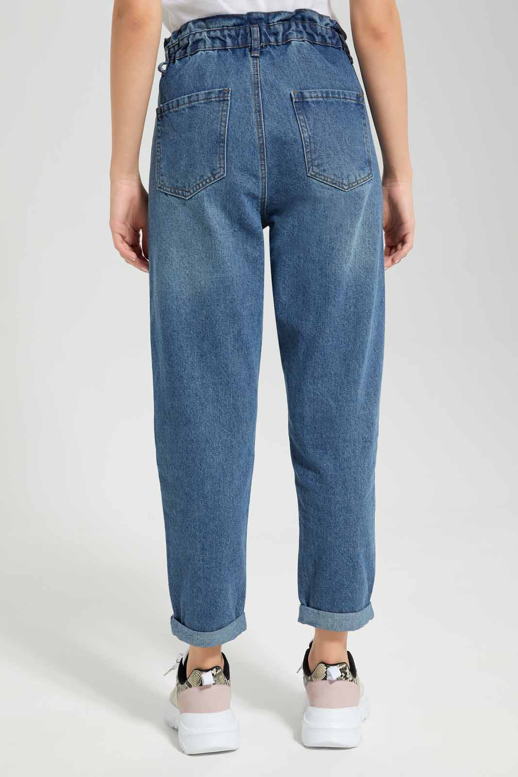 Redtag-Vintage-Wash-Baggy-Fit-Jeans-Category:Jeans,-Colour:Indigo,-Deals:New-In,-Filter:Women's-Clothing,-New-In-Women-APL,-Non-Sale,-Section:Women,-TBL,-W22A,-Women-Jeans-Women's-