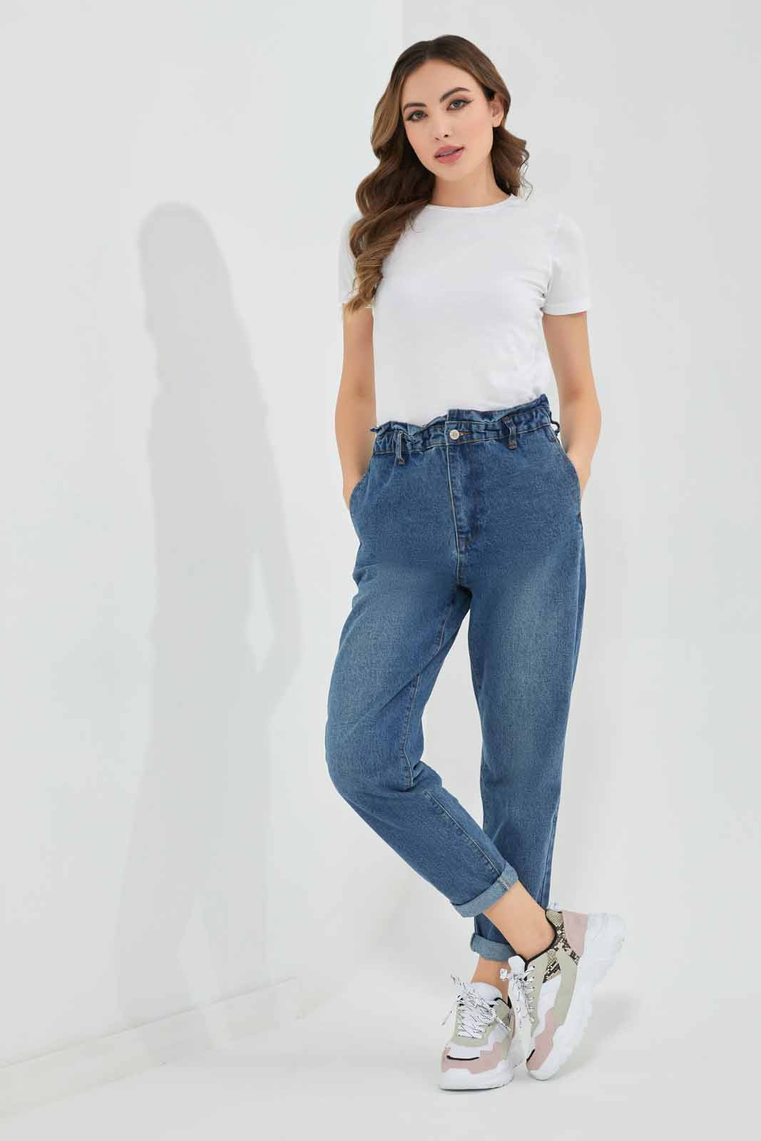 Redtag-Vintage-Wash-Baggy-Fit-Jeans-Category:Jeans,-Colour:Indigo,-Deals:New-In,-Filter:Women's-Clothing,-New-In-Women-APL,-Non-Sale,-Section:Women,-TBL,-W22A,-Women-Jeans-Women's-