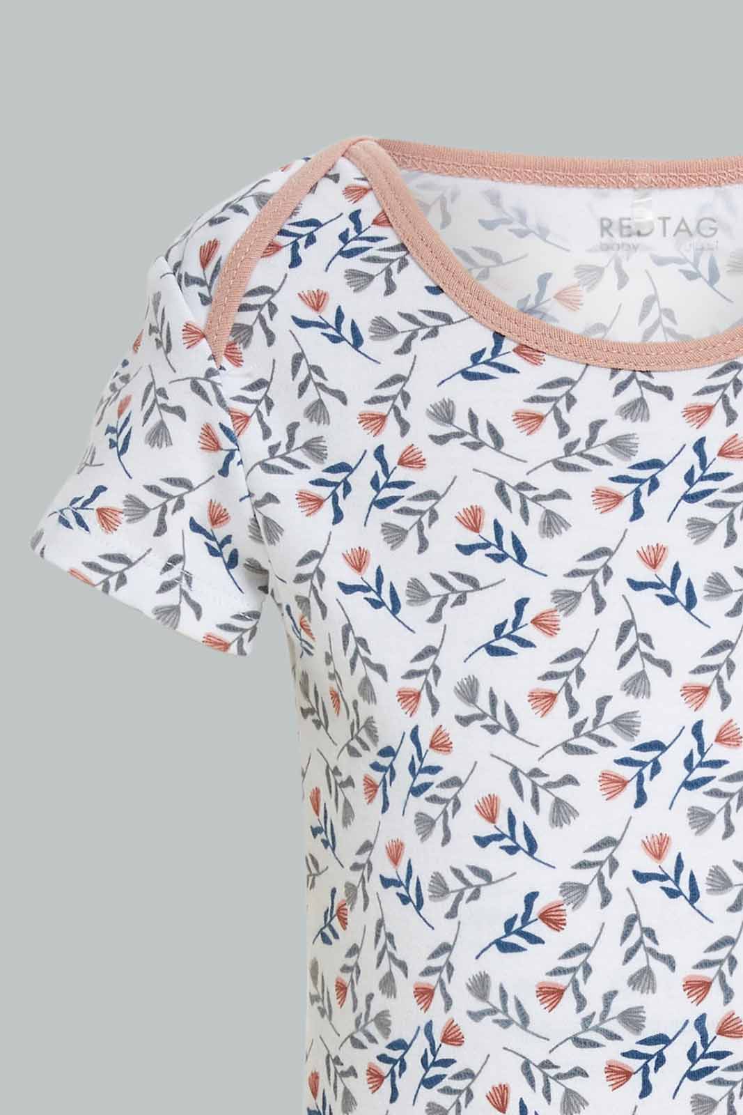 Redtag-CRINKLE-3PC-SET-PINK-Category:Gift-Sets,-Colour:Apricot,-Deals:New-In,-Dept:New-Born,-Filter:Baby-(0-to-12-Mths),-NBG-Gift-Sets,-New-In-NBG-APL,-Non-Sale,-Section:Girls-(0-to-14Yrs),-W22B-Baby-0 to 12 Months