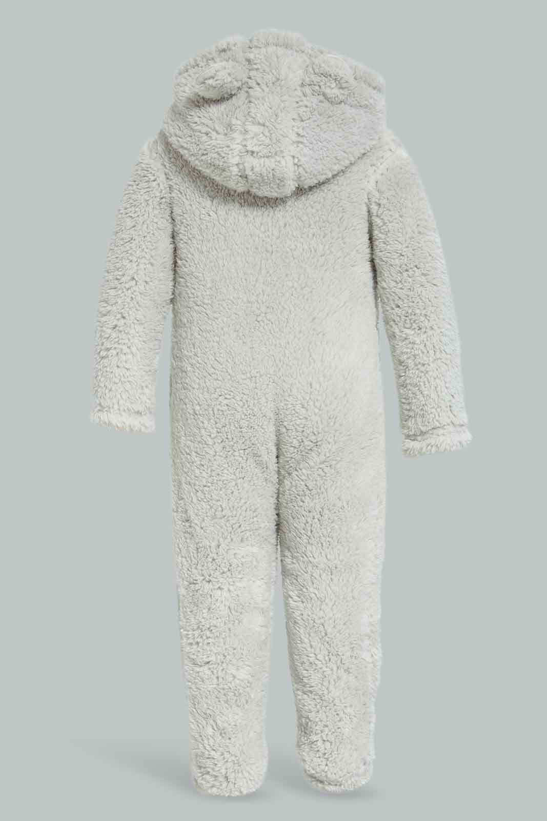 Redtag-Hooded-Fluffy-Pramsuit-Grey-Category:Coats,-Colour:Grey,-Deals:New-In,-Dept:New-Born,-Filter:Baby-(0-to-12-Mths),-NBB-Coats,-New-In-NBB-APL,-Non-Sale,-Section:Boys-(0-to-14Yrs),-W22B-Baby-0 to 12 Months