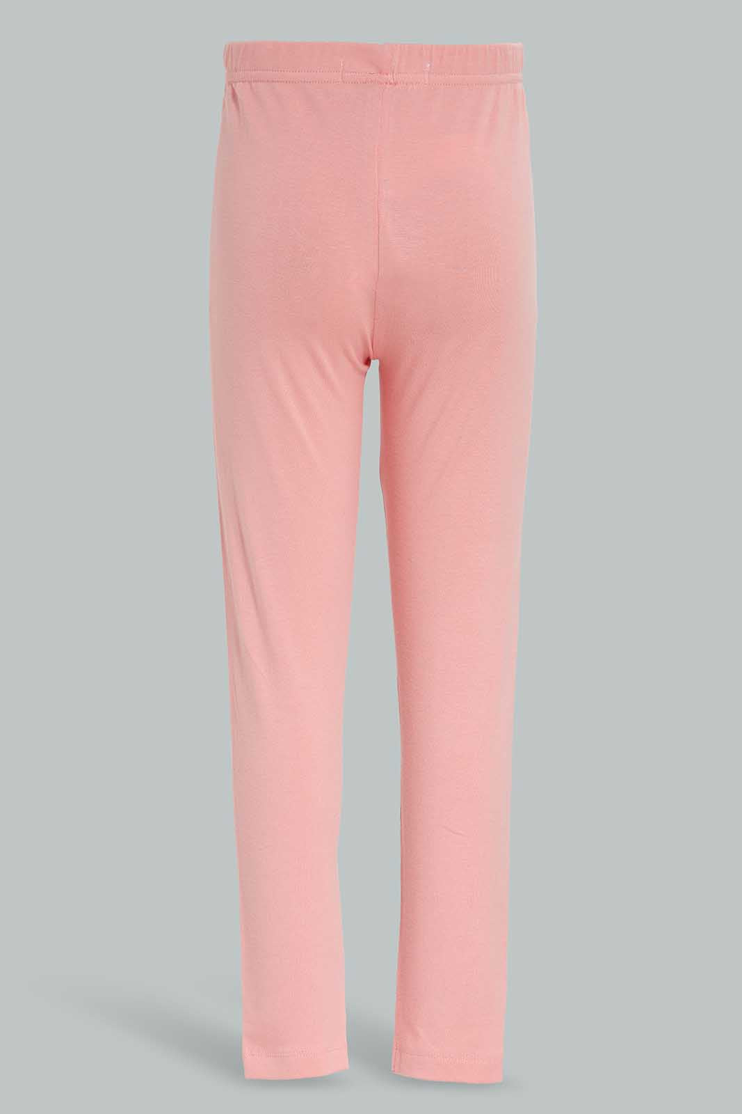 Redtag-Basic-Legging---Pink-Category:Jeggings,-Colour:Apricot,-Deals:New-In,-Filter:Girls-(2-to-8-Yrs),-GIR-Jeggings,-New-In-GIR-APL,-Non-Sale,-Section:Girls-(0-to-14Yrs),-TBL,-W22A-Girls-2 to 8 Years
