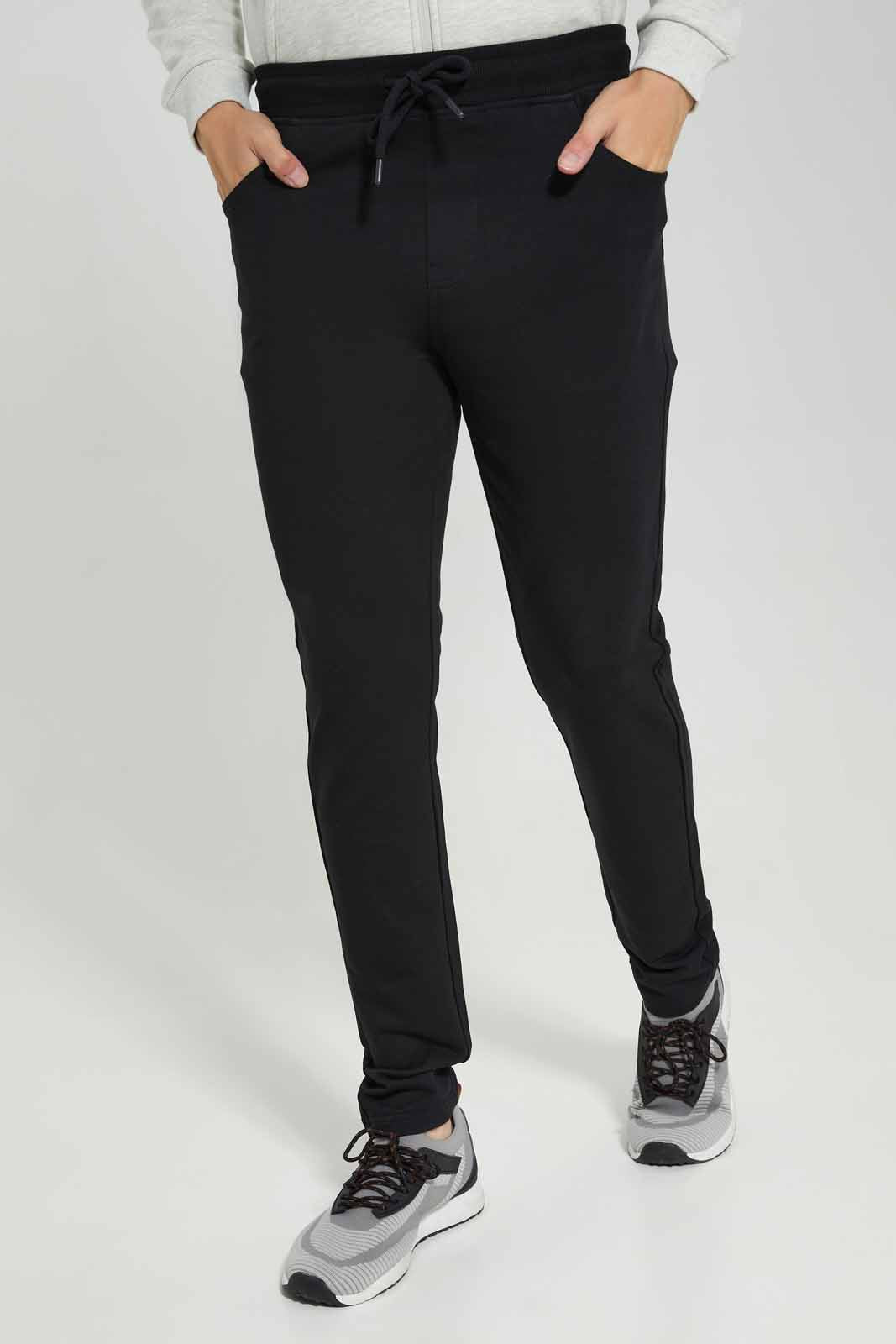 Redtag-Black-5-Pocket-Track-Pant-Category:Joggers,-Colour:Black,-Deals:New-In,-Filter:Men's-Clothing,-Men-Joggers,-New-In-Men-APL,-Non-Sale,-Section:Men,-W22A-Men's-