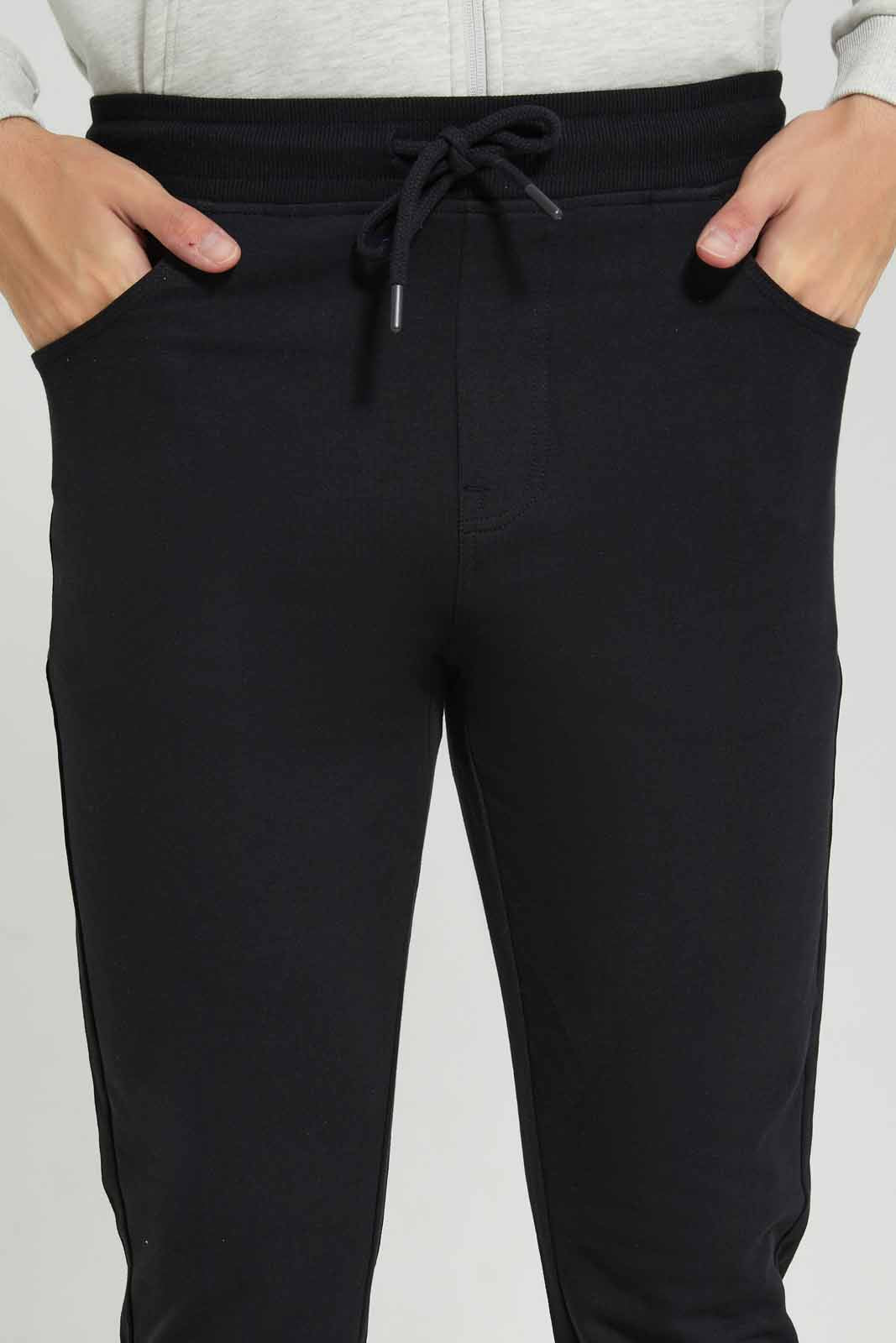 Redtag-Black-5-Pocket-Track-Pant-Category:Joggers,-Colour:Black,-Deals:New-In,-Filter:Men's-Clothing,-Men-Joggers,-New-In-Men-APL,-Non-Sale,-Section:Men,-W22A-Men's-