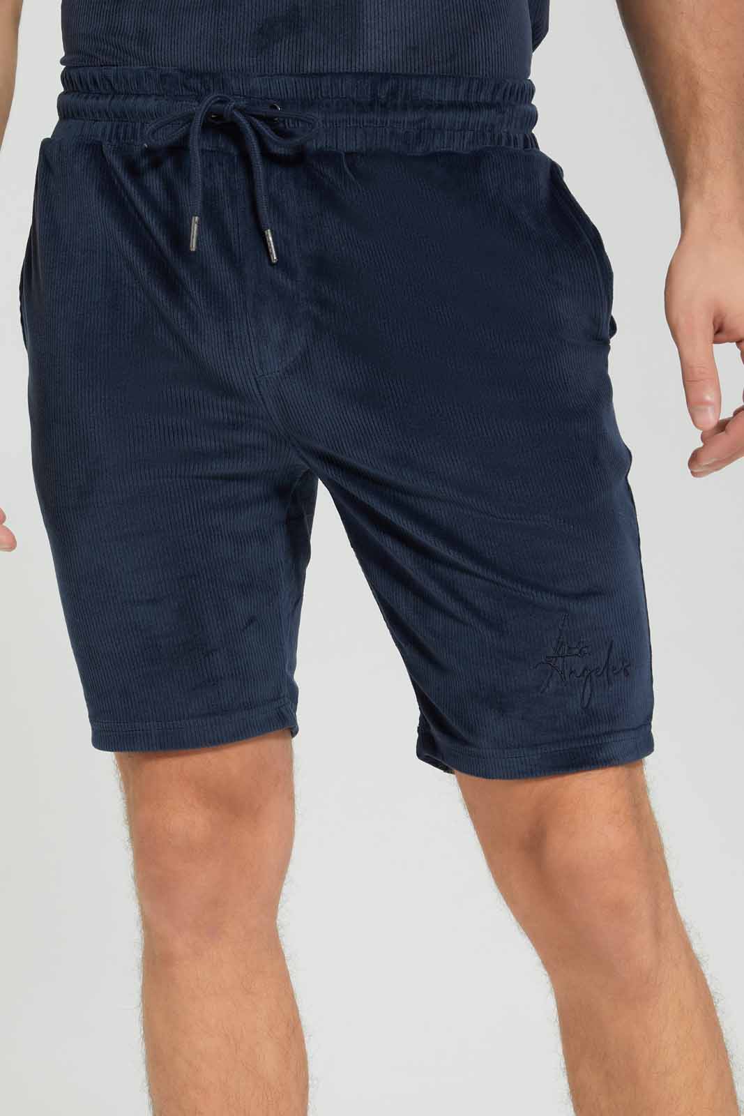 Redtag-Nevy-Relax-Fit-Shorts-Category:Joggers,-Colour:Navy,-Deals:New-In,-Filter:Men's-Clothing,-Men-Joggers,-Men-Loungewear-Pants,-New-In-Men-APL,-Non-Sale,-Section:Men,-W22B--