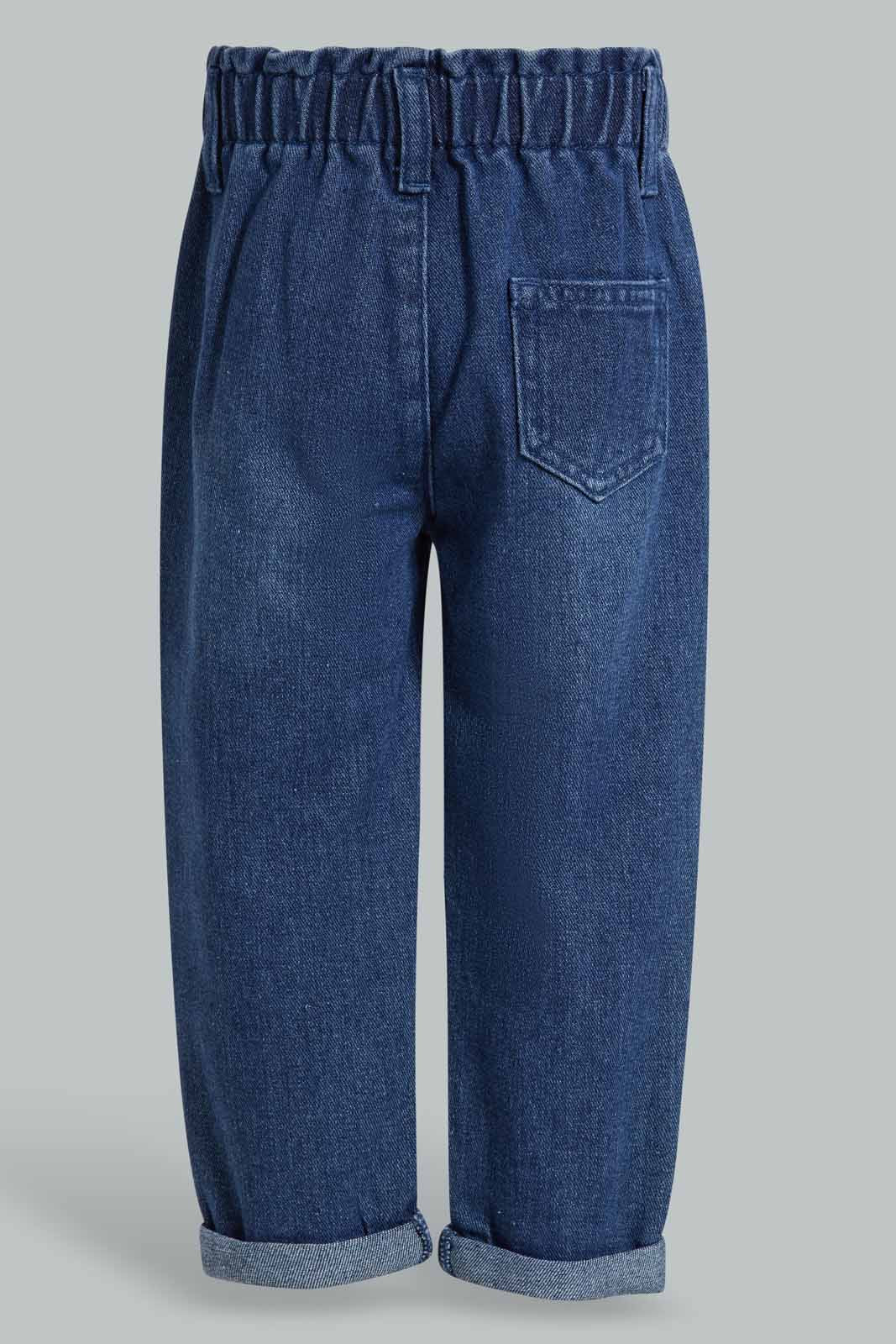 Redtag-Blue-Embroidry-Jean-Category:Jeans,-Colour:Blue,-Deals:New-In,-Filter:Infant-Girls-(3-to-24-Mths),-ING-Jeans,-New-In-ING-APL,-Non-Sale,-Section:Girls-(0-to-14Yrs),-W22A-Infant-Girls-3 to 24 Months
