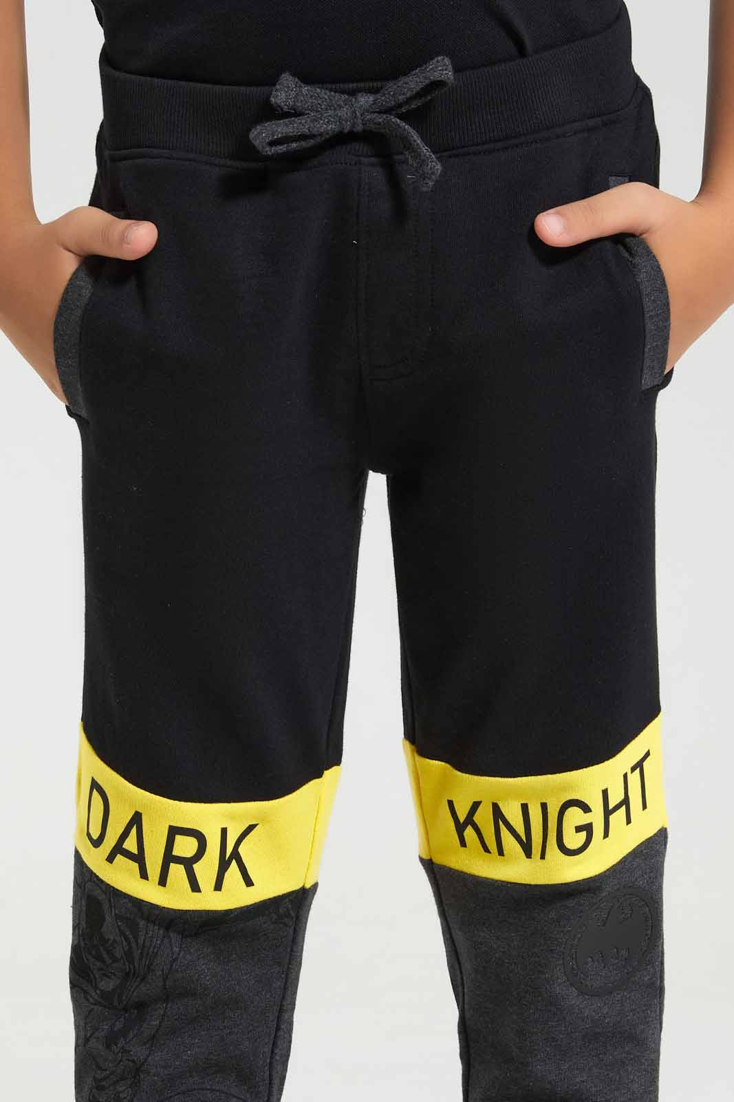 Redtag-Black-Batman-Fashioin-Jog-Pant-BOY-Joggers,-Category:Joggers,-CHR,-Colour:Black,-Deals:New-In,-Filter:Boys-(2-to-8-Yrs),-New-In-BOY-APL,-Non-Sale,-Section:Boys-(0-to-14Yrs),-TBL,-W22A-Boys-2 to 8 Years