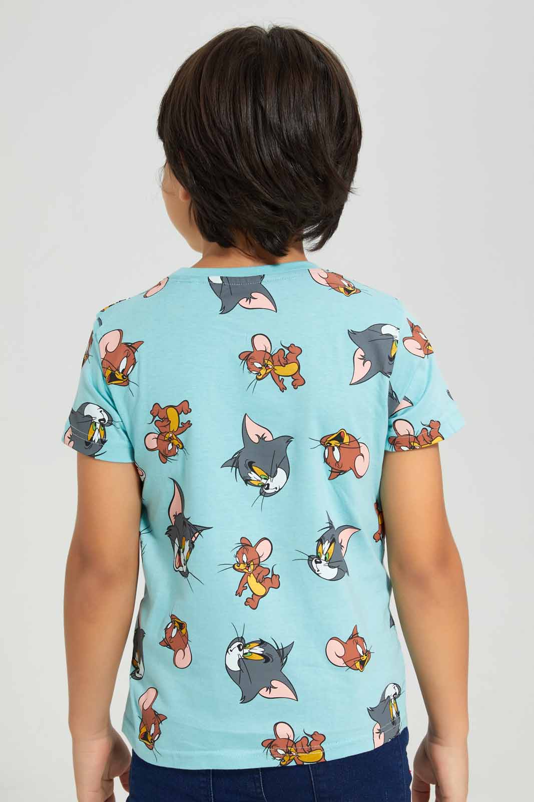 Redtag-Blue-Tom-And-Jerry-AOP-Short-Sleeve-T-Shirt-BOY-T-Shirts,-Category:T-Shirts,-CHR,-Colour:Blue,-Deals:New-In,-Filter:Boys-(2-to-8-Yrs),-New-In-BOY-APL,-Non-Sale,-Section:Boys-(0-to-14Yrs),-TBL,-W22A-Boys-2 to 8 Years
