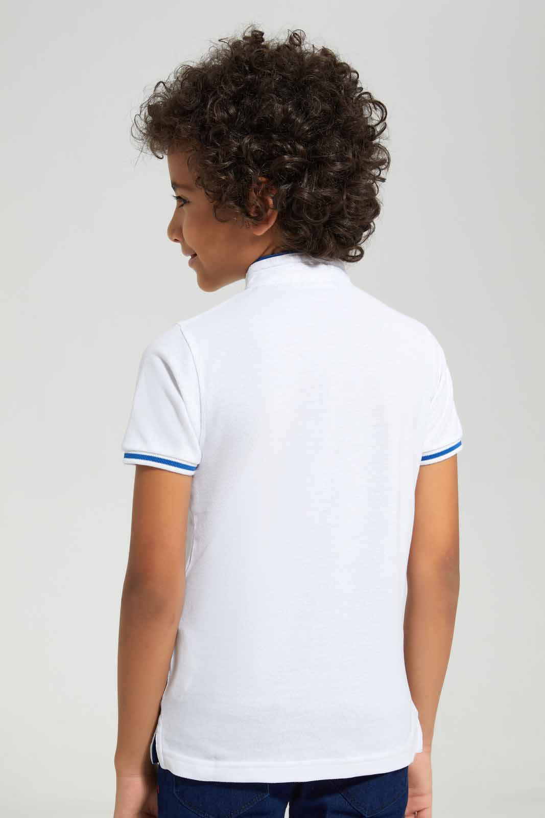 Redtag-White-Paw-Patrol-Stand-Up-Collar-Polo-T-Shirt-BOY-Polo-T-Shirts,-Category:Polo-T-Shirts,-CHR,-Colour:White,-Deals:New-In,-Filter:Boys-(2-to-8-Yrs),-New-In-BOY-APL,-Non-Sale,-Section:Boys-(0-to-14Yrs),-TBL,-W22A-Boys-2 to 8 Years