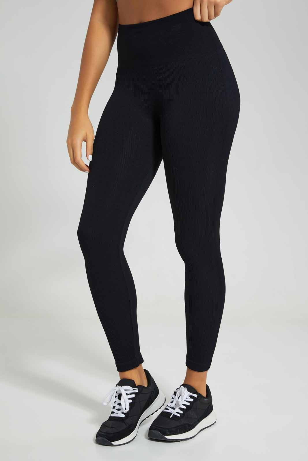 Redtag-Black-Seamless-Pant-Category:Joggers,-Colour:Black,-Deals:New-In,-Filter:Women's-Clothing,-New-In-Women-APL,-Non-Sale,-Section:Women,-W22A,-Women-Joggers-Women's-