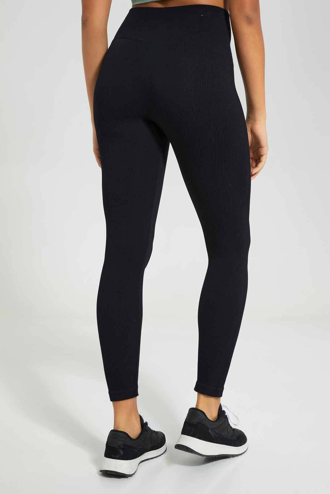 Redtag-Black-Seamless-Pant-Category:Joggers,-Colour:Black,-Deals:New-In,-Filter:Women's-Clothing,-New-In-Women-APL,-Non-Sale,-Section:Women,-W22A,-Women-Joggers-Women's-