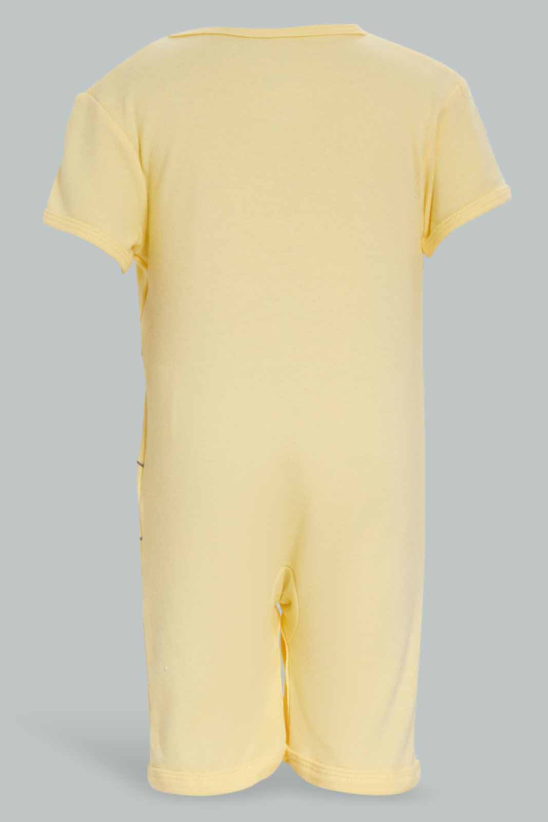 Redtag-Yellow-Girraffe-2-Piece-Pack-Sleep-Suit-Category:Rompers,-Colour:Yellow,-Deals:New-In,-Dept:New-Born,-Filter:Baby-(0-to-12-Mths),-NBB-Rompers,-New-In-NBB-APL,-Non-Sale,-Section:Boys-(0-to-14Yrs),-W22A-Baby-0 to 12 Months