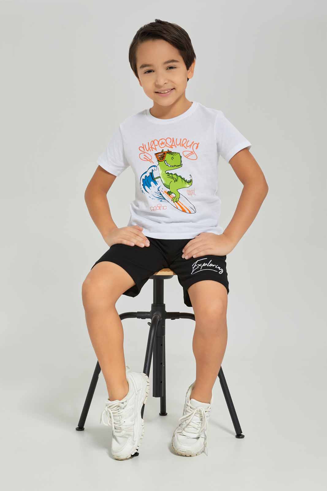 Redtag-White-Short-Sleeve-Gel-Print-T-shirt-BOY-T-Shirts,-Category:T-Shirts,-Colour:White,-Deals:New-In,-Dept:Boys,-Filter:Boys-(2-to-8-Yrs),-New-In-BOY-APL,-Non-Sale,-Section:Boys-(0-to-14Yrs),-TBL,-W22A-Boys-2 to 8 Years