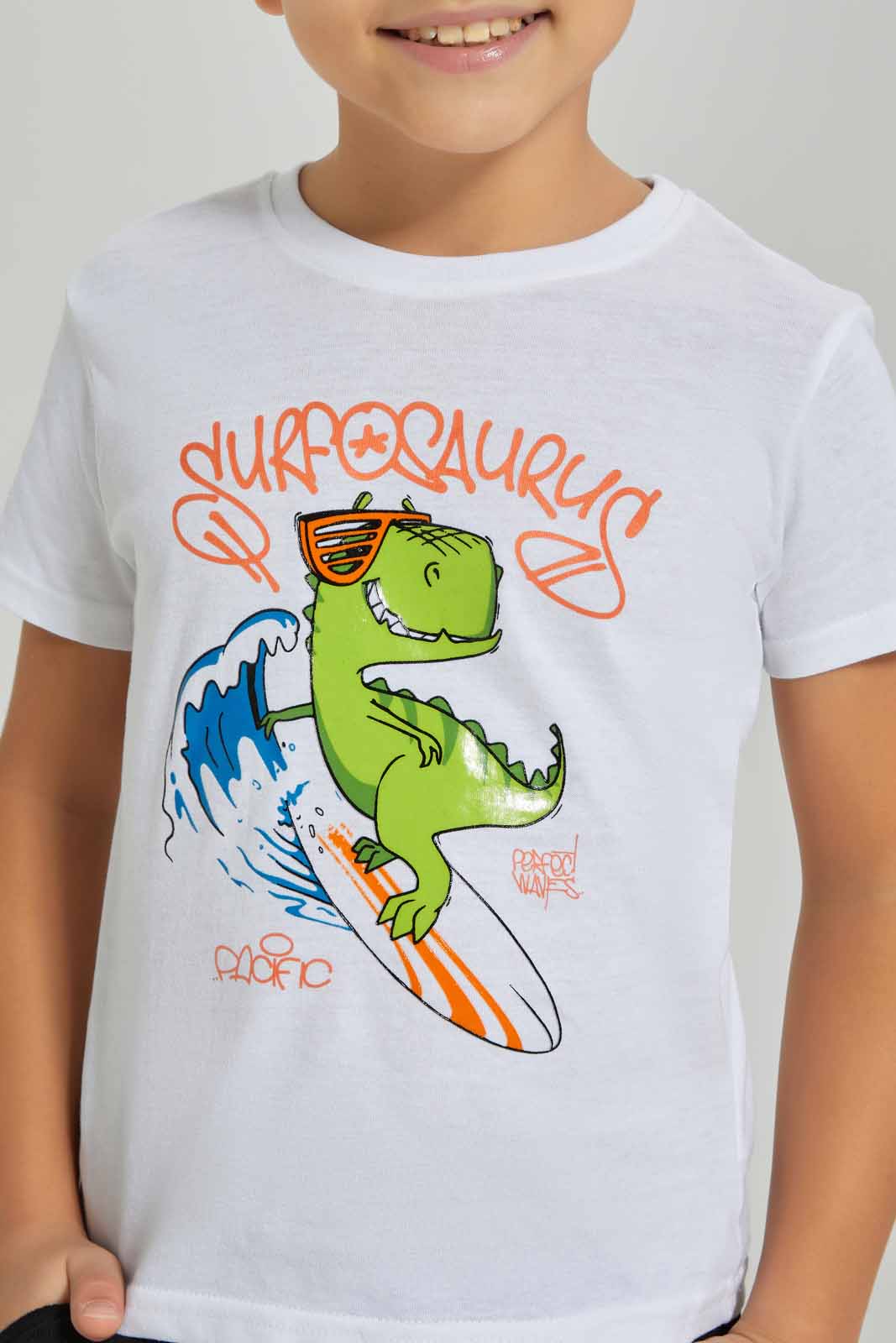 Redtag-White-Short-Sleeve-Gel-Print-T-shirt-BOY-T-Shirts,-Category:T-Shirts,-Colour:White,-Deals:New-In,-Dept:Boys,-Filter:Boys-(2-to-8-Yrs),-New-In-BOY-APL,-Non-Sale,-Section:Boys-(0-to-14Yrs),-TBL,-W22A-Boys-2 to 8 Years