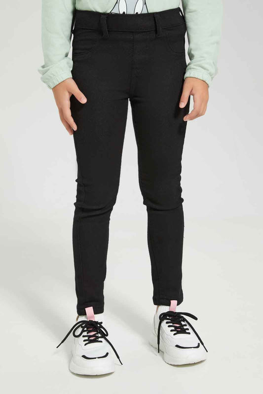 Redtag-Black-Jeggings-Category:Jeans,-Colour:Black,-Deals:New-In,-Dept:Girls,-Filter:Girls-(2-to-8-Yrs),-GIR-Jeans,-New-In-GIR-APL,-Non-Sale,-Section:Girls-(0-to-14Yrs),-W22A-Girls-2 to 8 Years