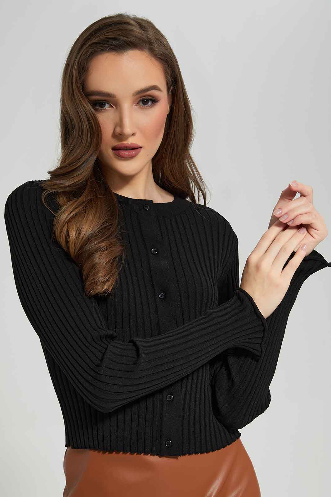 Redtag-Black-Cardigan-Category:Cardigans,-Colour:Black,-Deals:New-In,-Dept:Ladieswear,-Filter:Women's-Clothing,-LDC,-LDC-Cardigans,-New-In-LDC-APL,-Non-Sale,-Section:Women,-W22B-Women's-