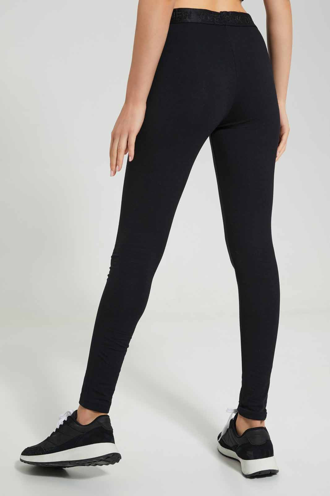 Redtag-Black-Skinny-Side-Print-Leggings-Category:Jeggings,-Colour:Black,-Deals:New-In,-Filter:Women's-Clothing,-New-In-Women-APL,-Non-Sale,-Section:Women,-W22A,-Women-Jeggings-Women's-
