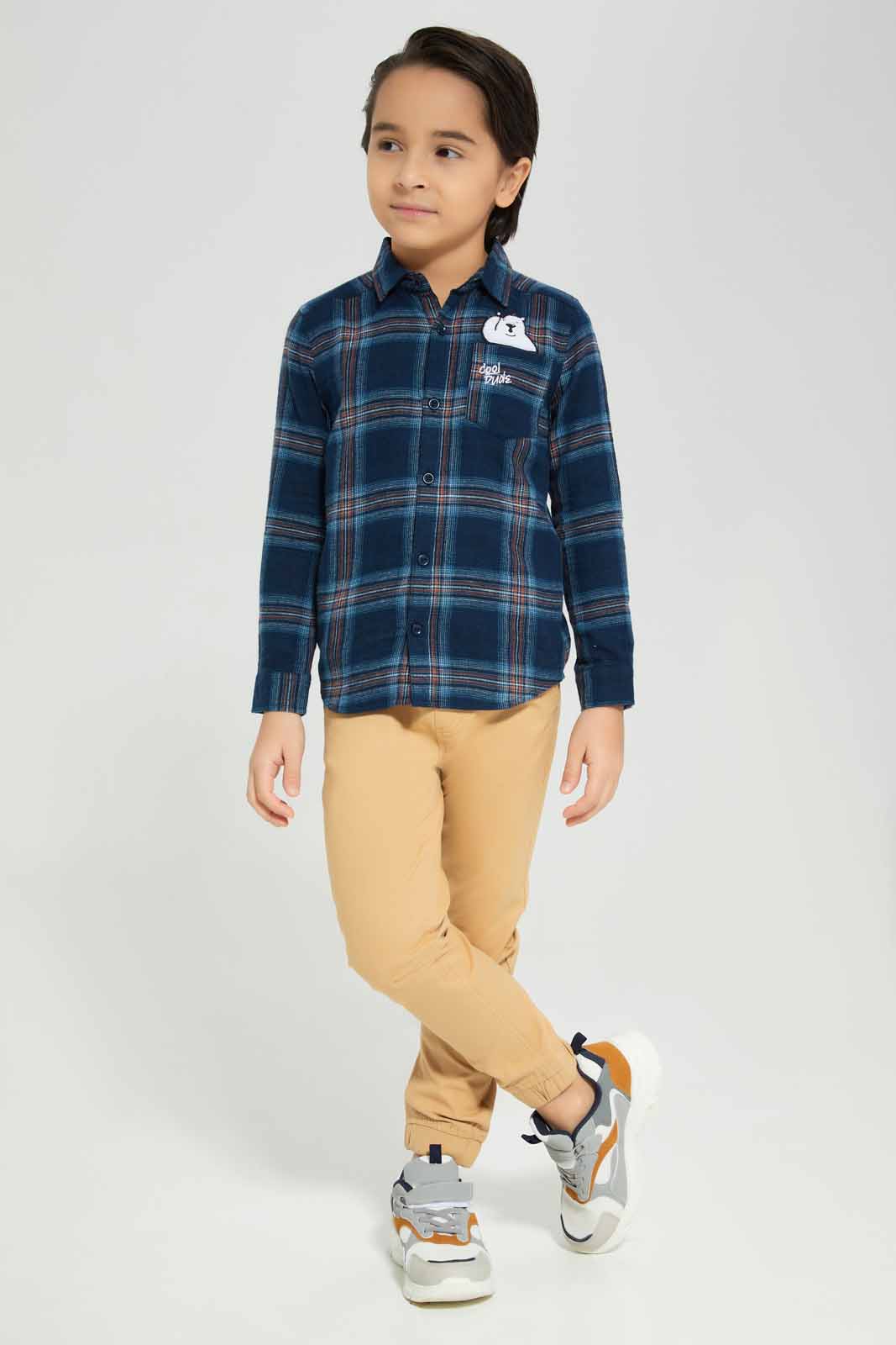 Redtag-Beige-Twill-Stretch-Jogger-BOY-Trousers,-Category:Trousers,-Colour:Beige,-Deals:New-In,-Filter:Boys-(2-to-8-Yrs),-New-In-BOY-APL,-Non-Sale,-Section:Boys-(0-to-14Yrs),-TBL,-W22B-Boys-2 to 8 Years