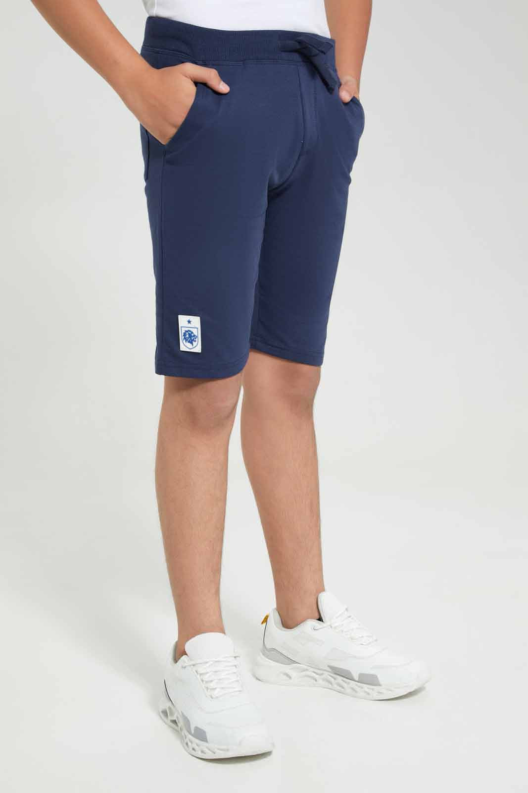 Redtag-Navy-England-World-Cup-Active-Shorts-BSR-Shorts,-Category:Shorts,-Colour:Navy,-Deals:New-In,-Filter:Senior-Boys-(8-to-14-Yrs),-New-In-BSR-APL,-Non-Sale,-Section:Boys-(0-to-14Yrs),-W22A-Senior-Boys-