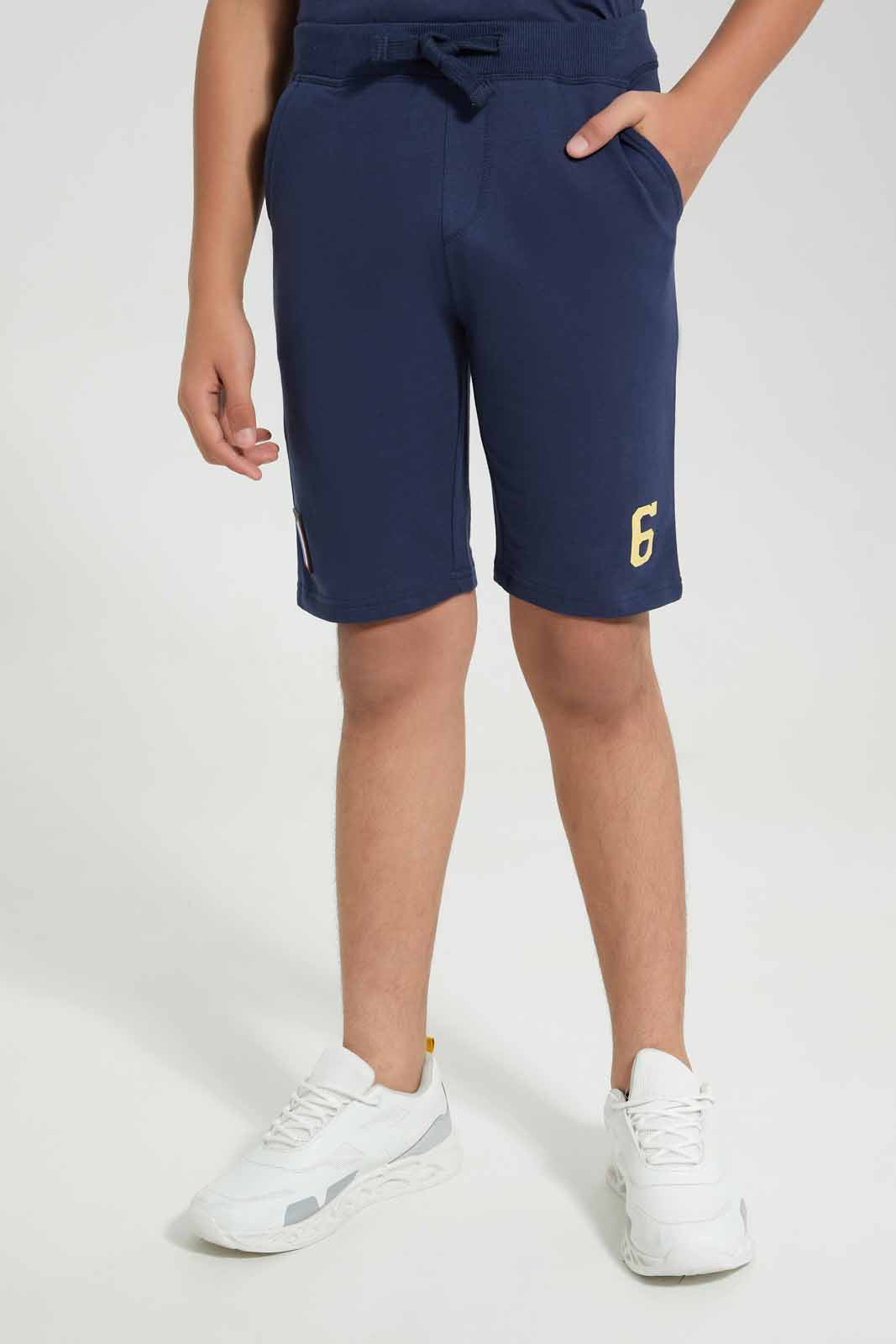 Redtag-Royal-Blue-France-World-Cup-Active-Shorts-BSR-Shorts,-Category:Shorts,-Colour:Blue,-Deals:New-In,-Filter:Senior-Boys-(8-to-14-Yrs),-New-In-BSR-APL,-Non-Sale,-Section:Boys-(0-to-14Yrs),-W22A-Senior-Boys-