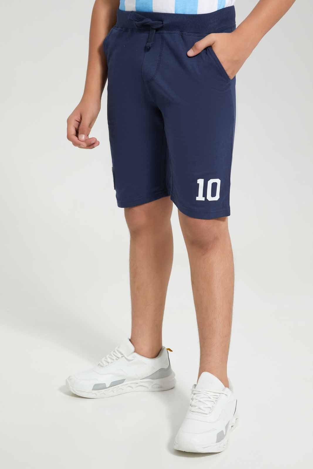 Redtag-Navy-Argentina-World-Cup-Active-Shorts-BSR-Shorts,-Category:Shorts,-Colour:Navy,-Deals:New-In,-Filter:Senior-Boys-(8-to-14-Yrs),-New-In-BSR-APL,-Non-Sale,-Section:Boys-(0-to-14Yrs),-W22A-Senior-Boys-