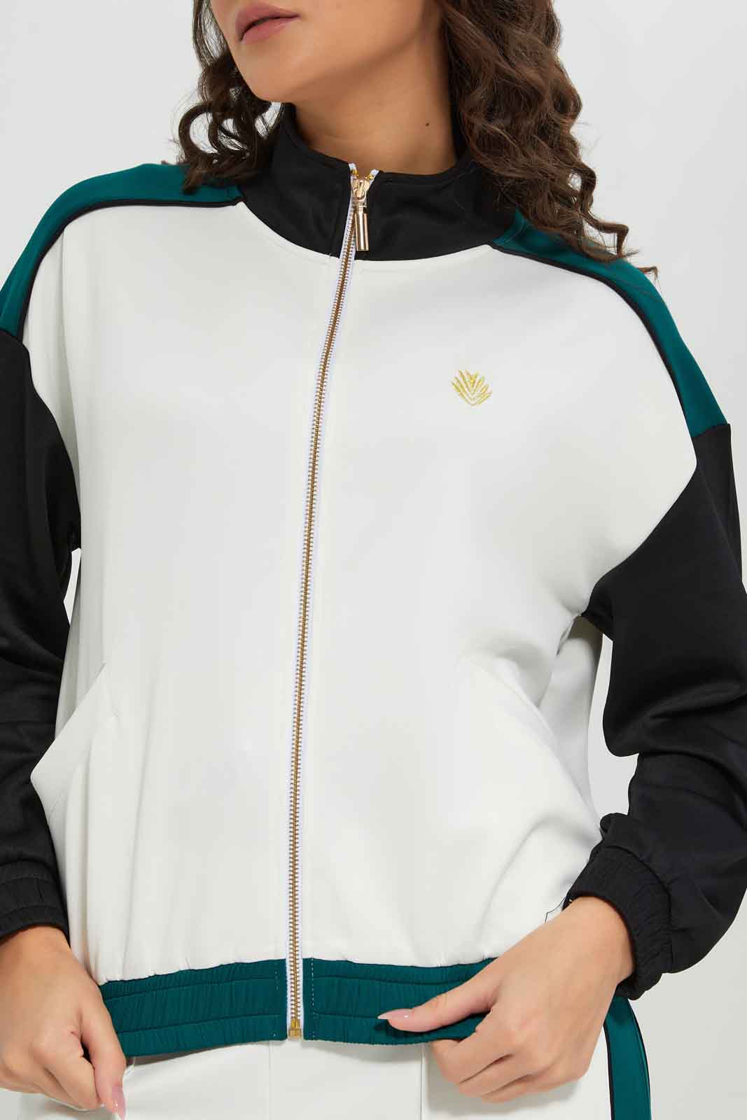 Redtag-Asssorted-Zip-Througfh-Color-Block-Active-Sweatshirts-Category:Sweatshirts,-Colour:Assorted,-Deals:New-In,-Filter:Women's-Clothing,-New-In-Women-APL,-Non-Sale,-Section:Women,-W22A,-Women-Sweatshirts-Women's-