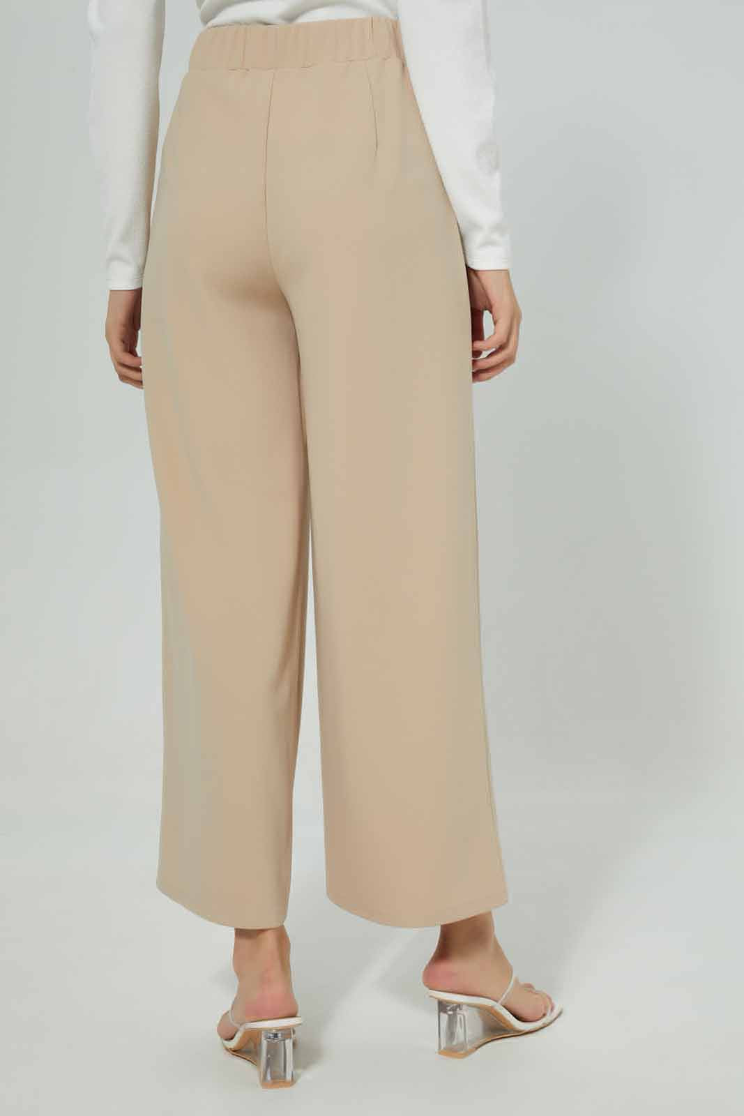 Redtag-Front-Pin-Tuck-Wide-Leg-Trouser-Category:Trousers,-Colour:Beige,-Deals:New-In,-Filter:Women's-Clothing,-KSH,-New-In-Women-APL,-Non-Sale,-Section:Women,-W22A,-Women-Trousers-Women's-